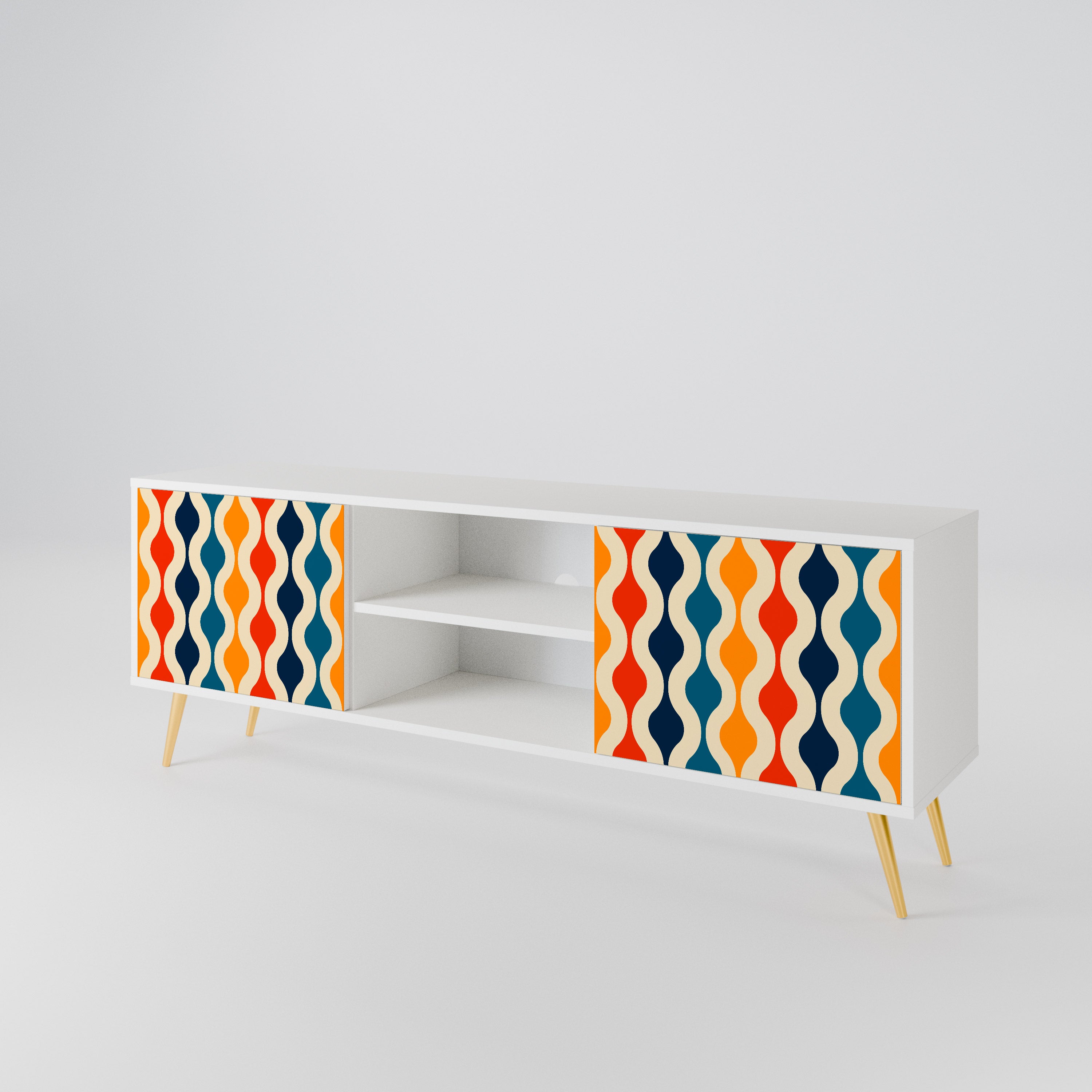 COLORFUL NOSTALGIA 2-Door TV Cabinet