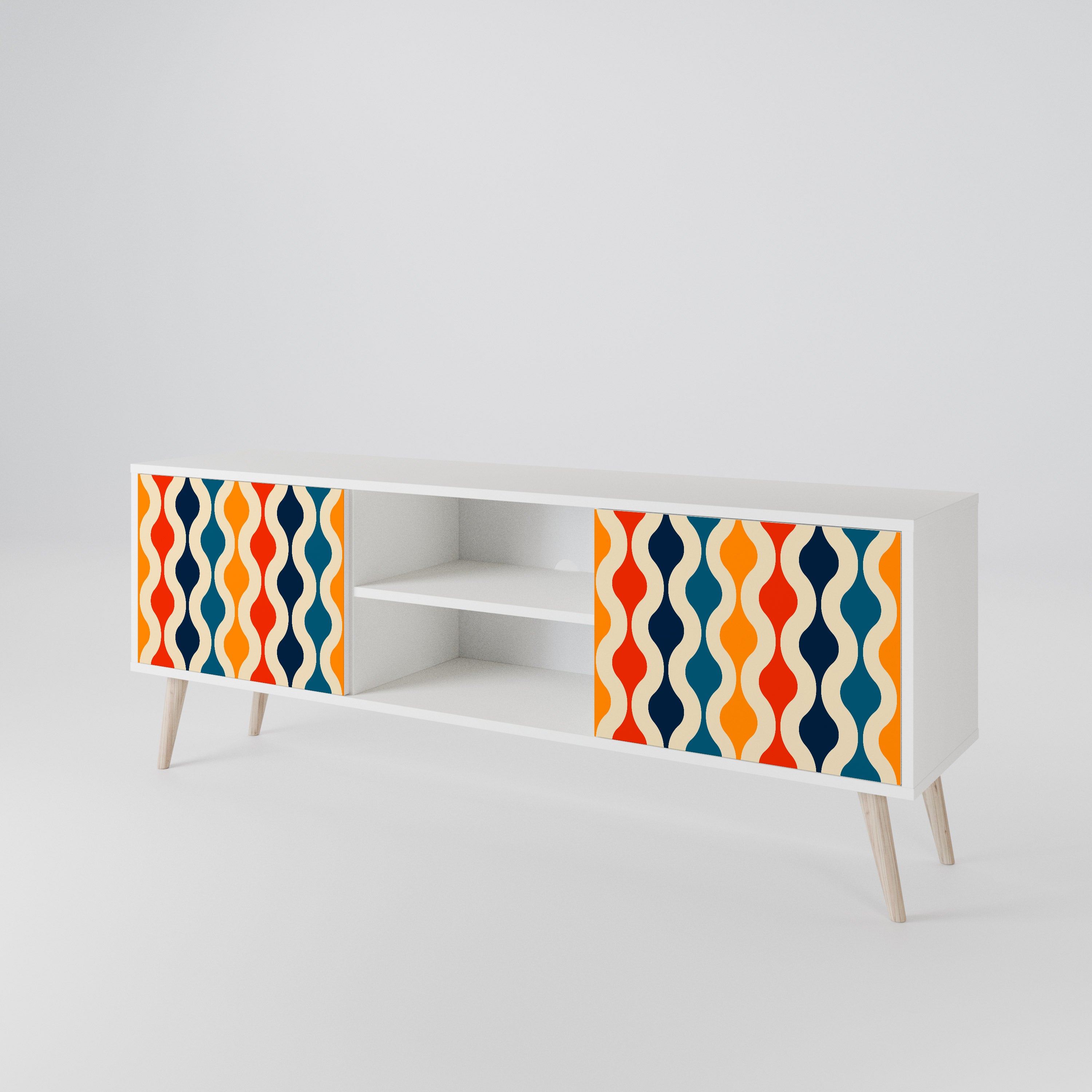 COLORFUL NOSTALGIA 2-Door TV Cabinet