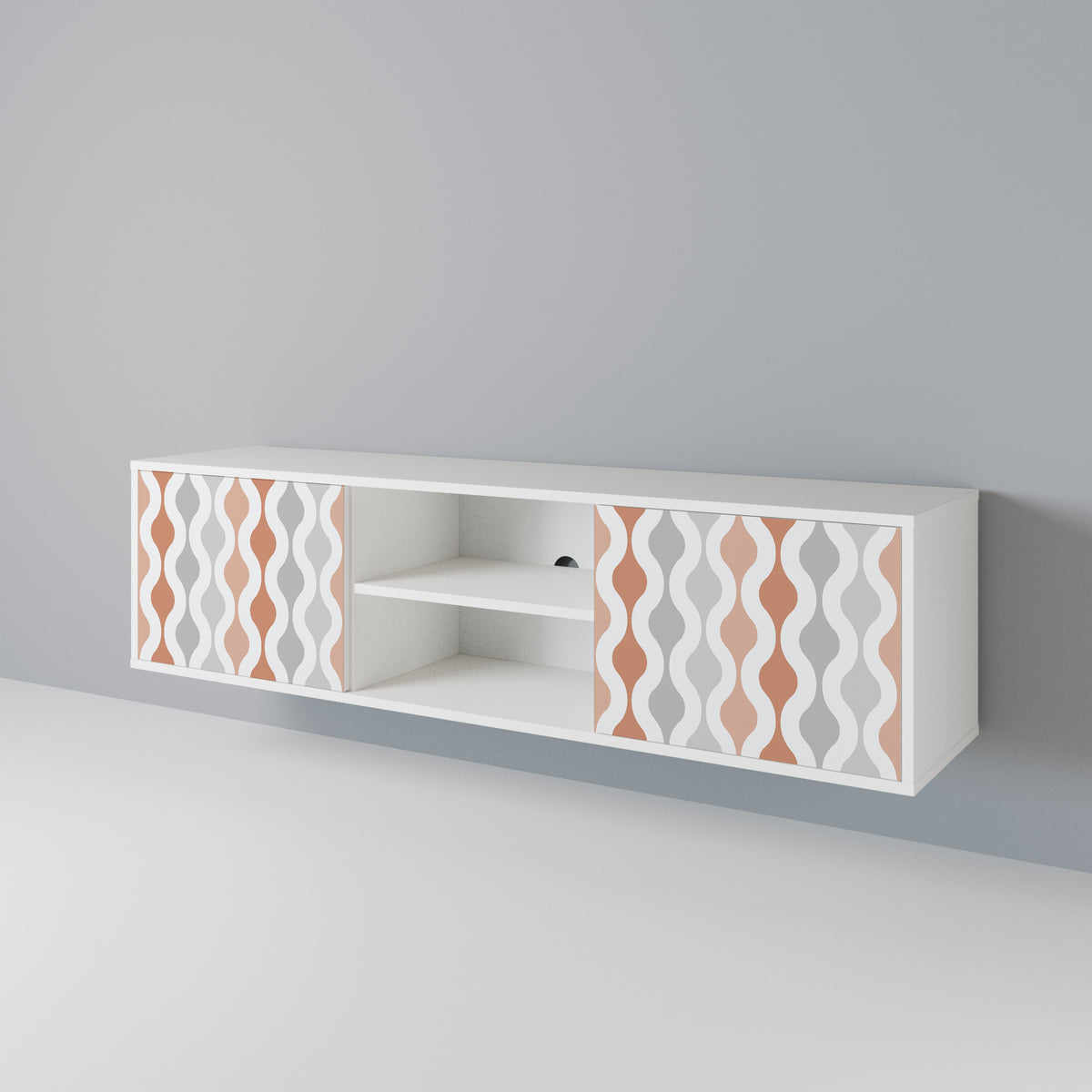 HAZY NOSTALGIA TV-bänk med två dörrar