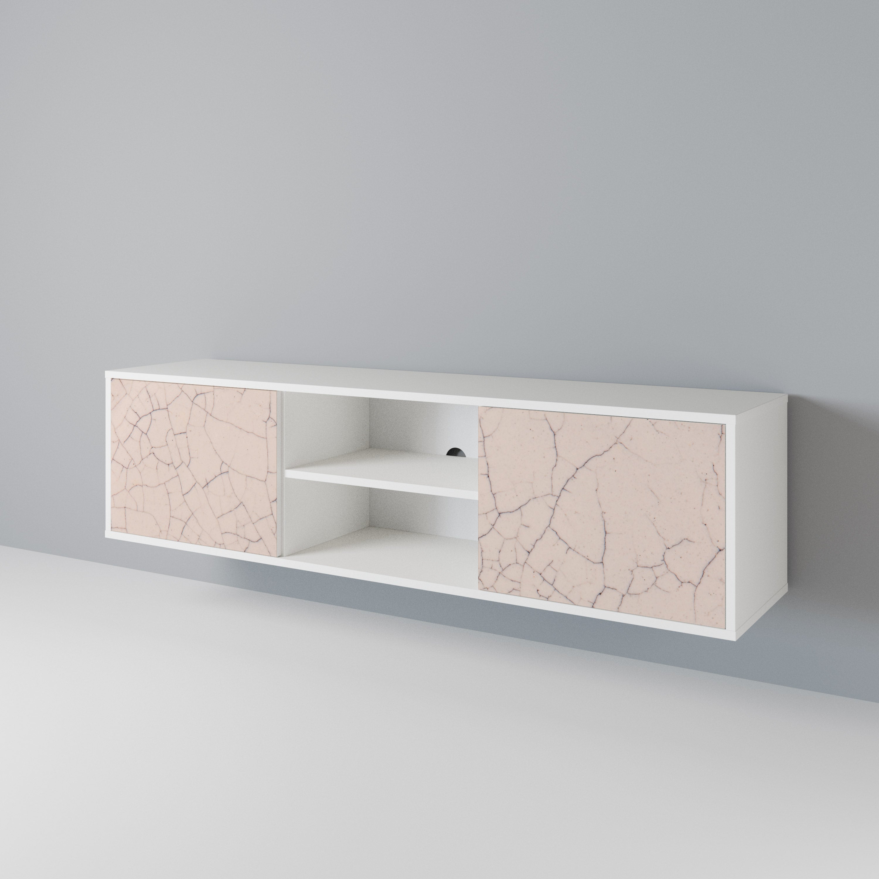 CERAMIC TEXTURE 2-Door TV Cabinet
