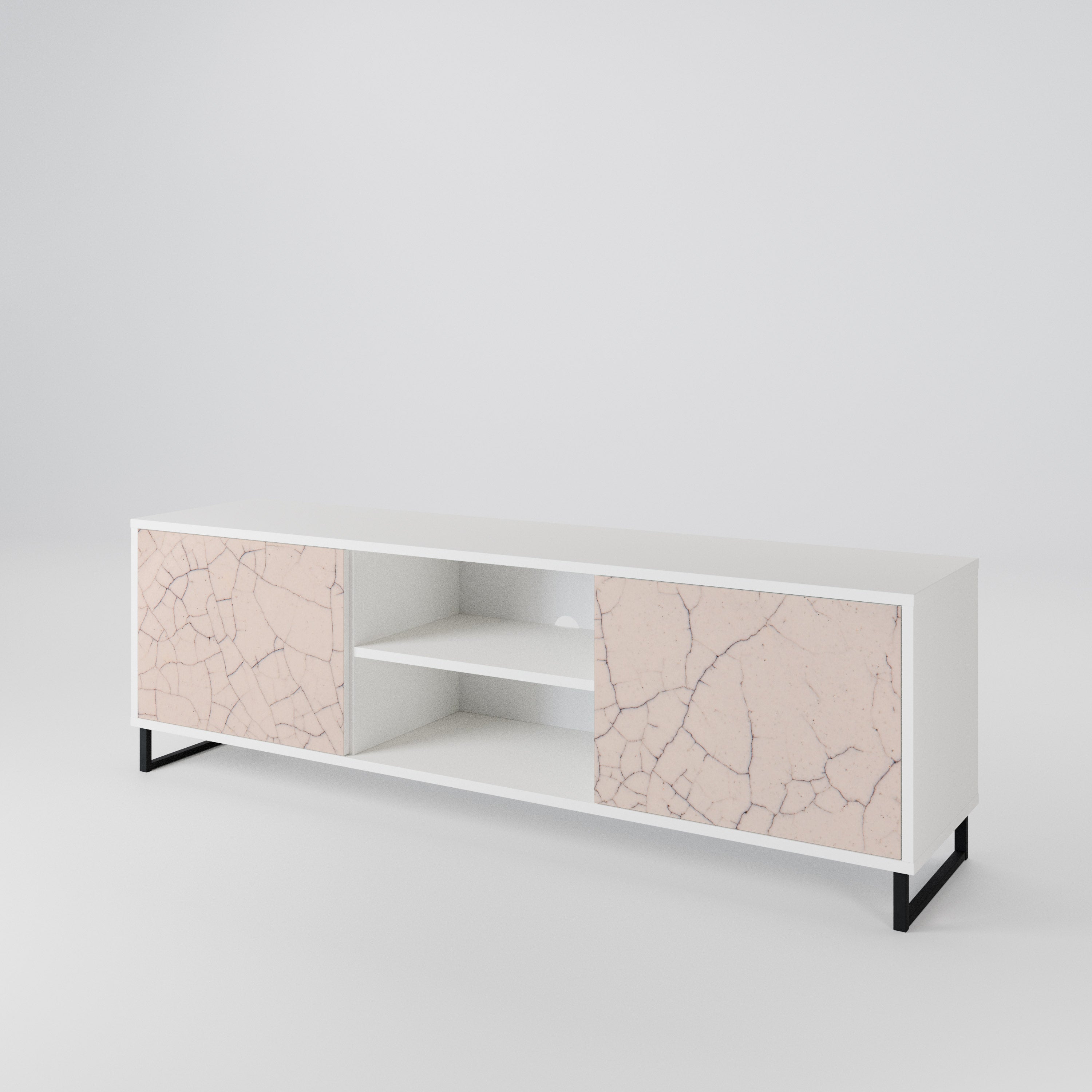 CERAMIC TEXTURE 2-Door TV Cabinet