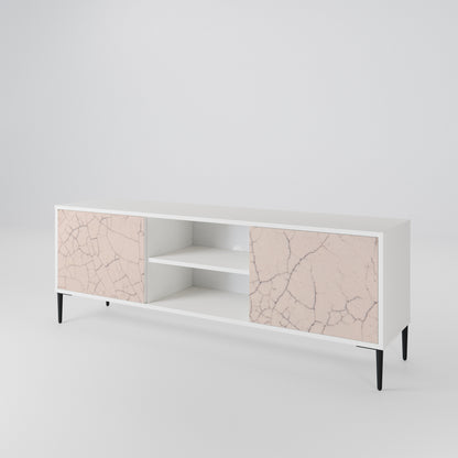 CERAMIC TEXTURE TV-bänk med två dörrar