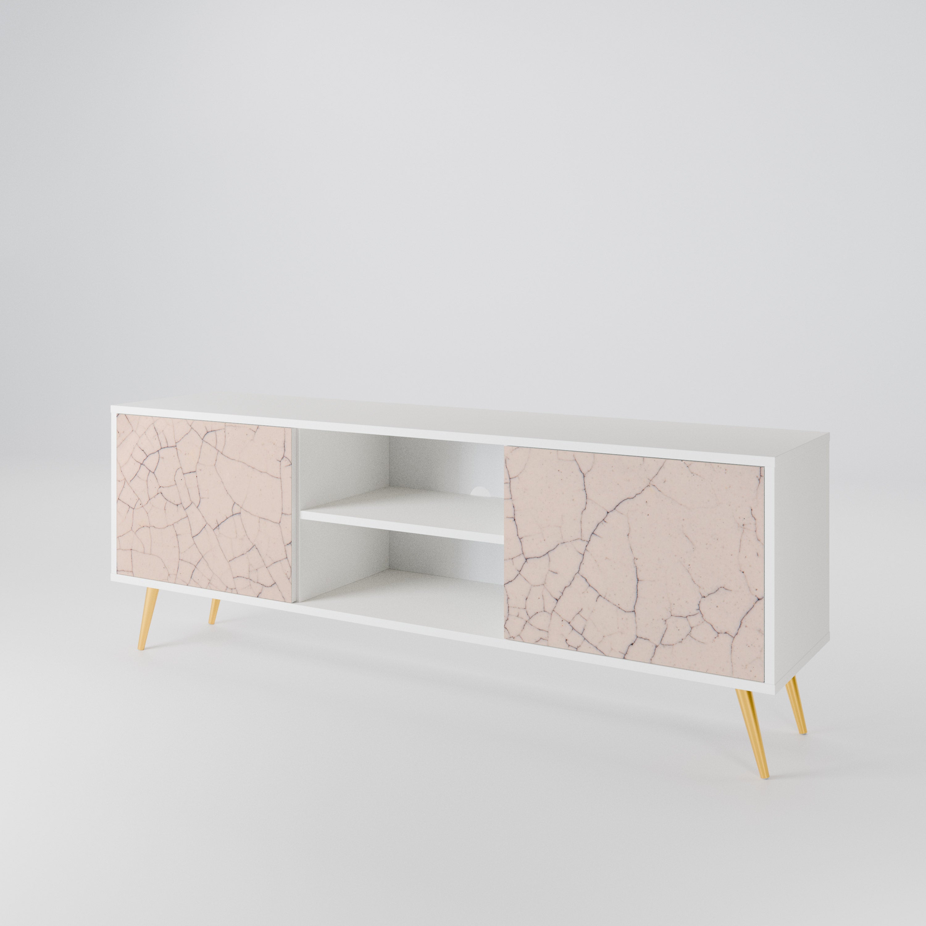 CERAMIC TEXTURE 2-Door TV Cabinet