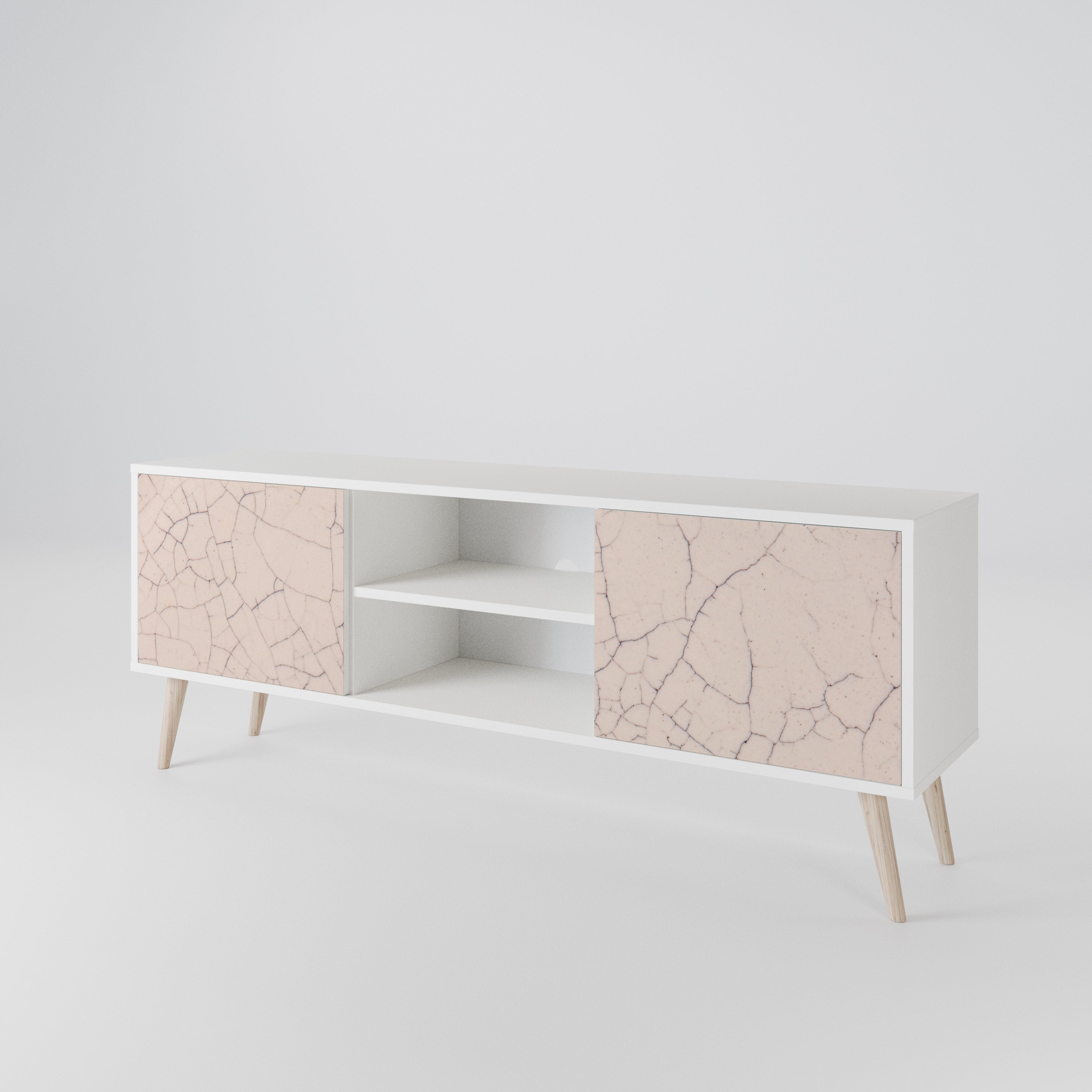 CERAMIC TEXTURE 2-Door TV Cabinet