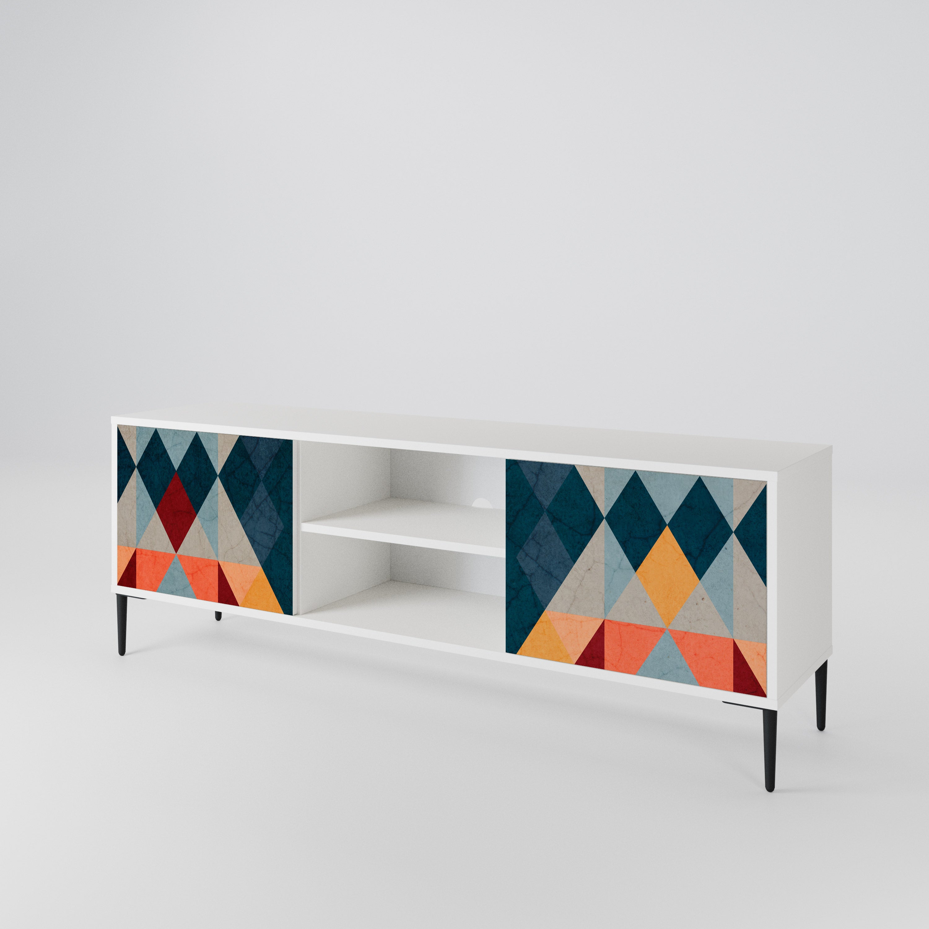 CRACKED ILLUSION 2-Door TV Cabinet
