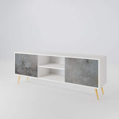 CONCRETE WALL TV-bänk med två dörrar