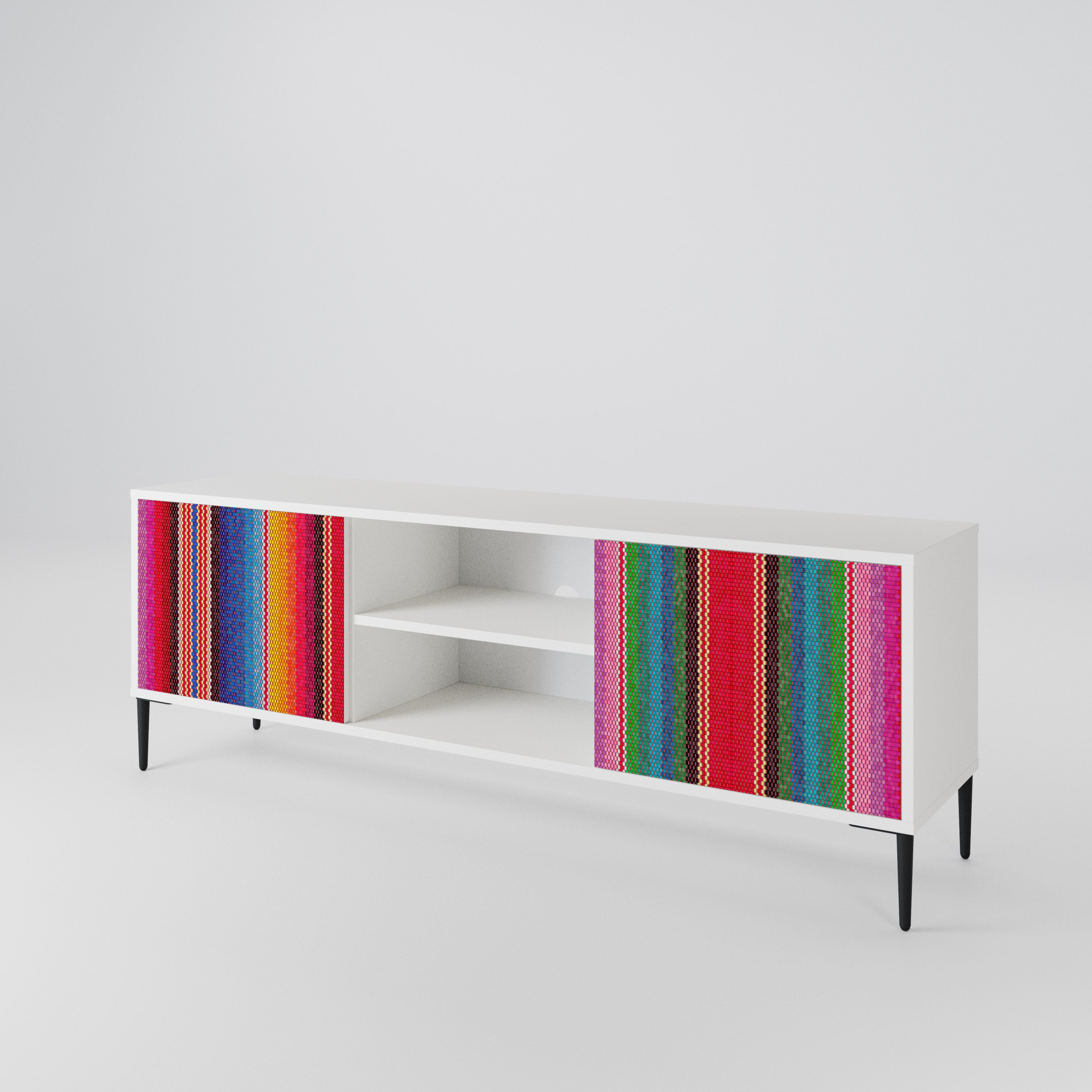 ETHNIC MEXICAN 2-Door TV Cabinet