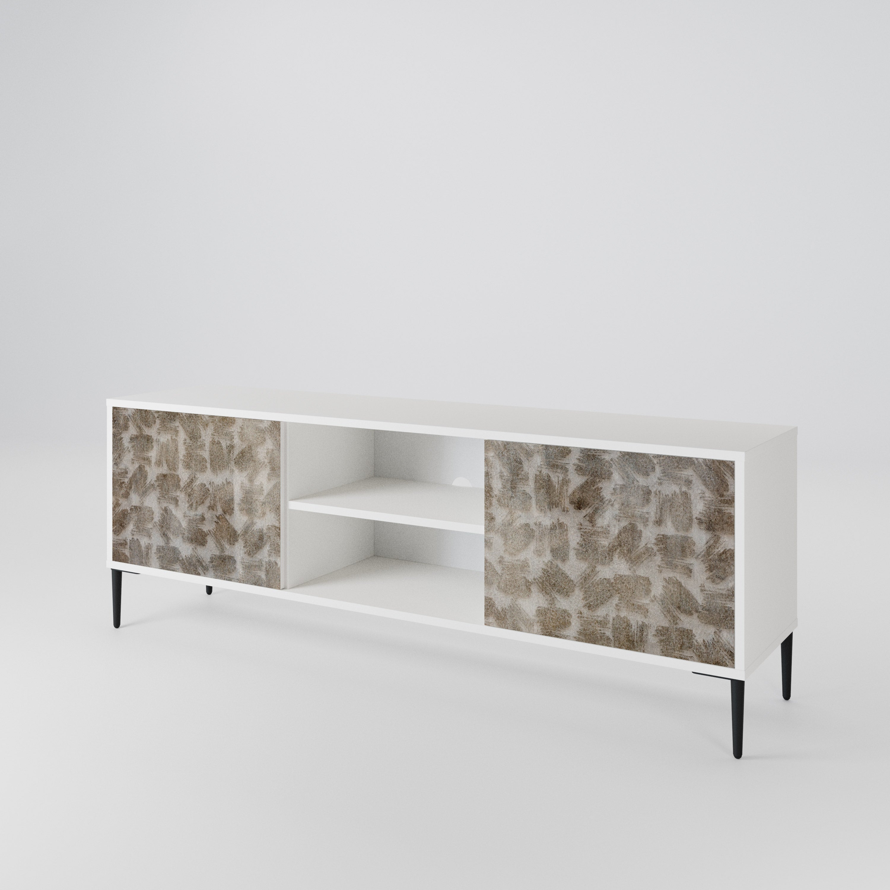 SLIGHTLY BLURRED 2-Door TV Cabinet