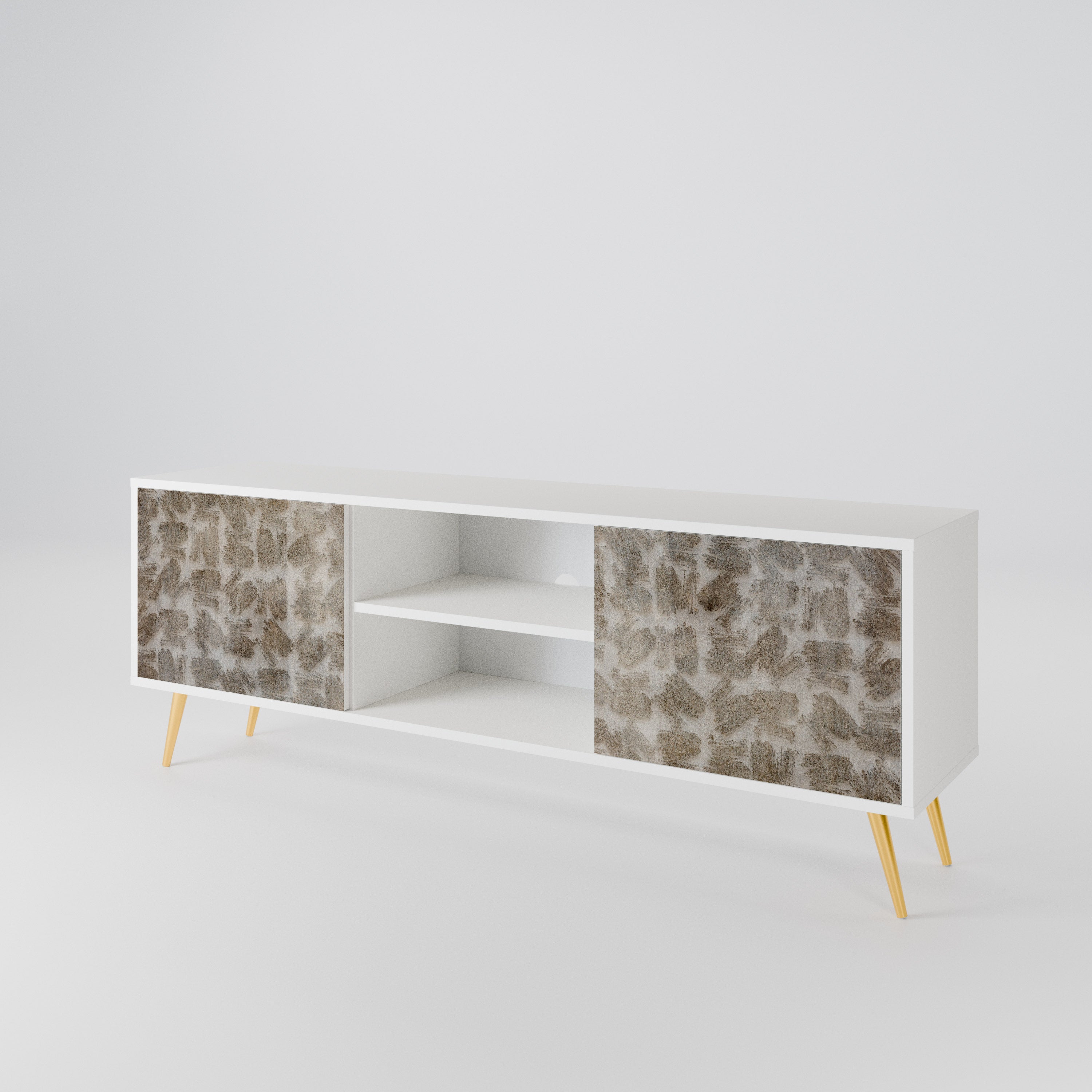 SLIGHTLY BLURRED 2-Door TV Cabinet