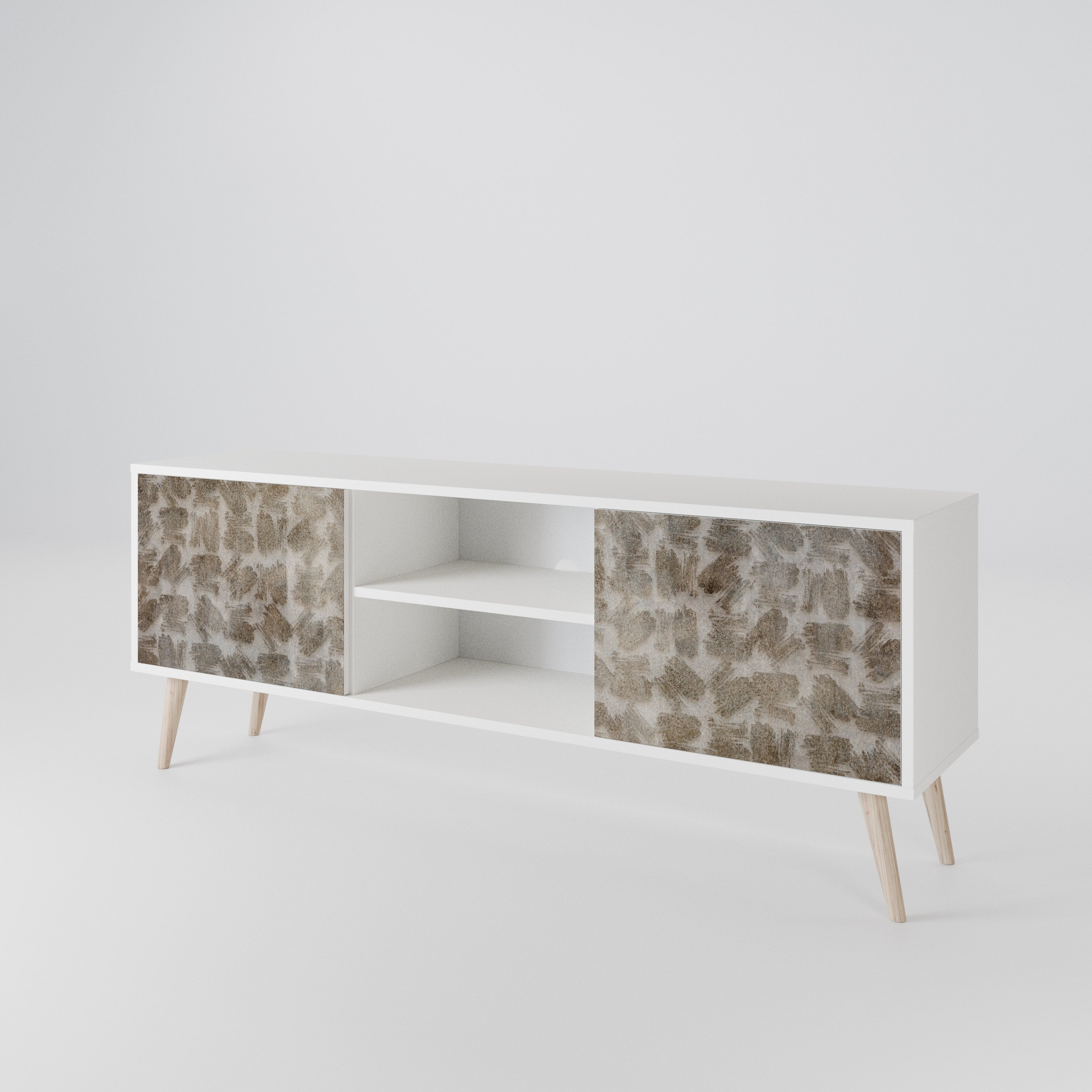 SLIGHTLY BLURRED 2-Door TV Cabinet