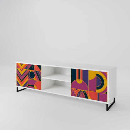 ELECTRIC PATTERNS 2-Door TV Cabinet
