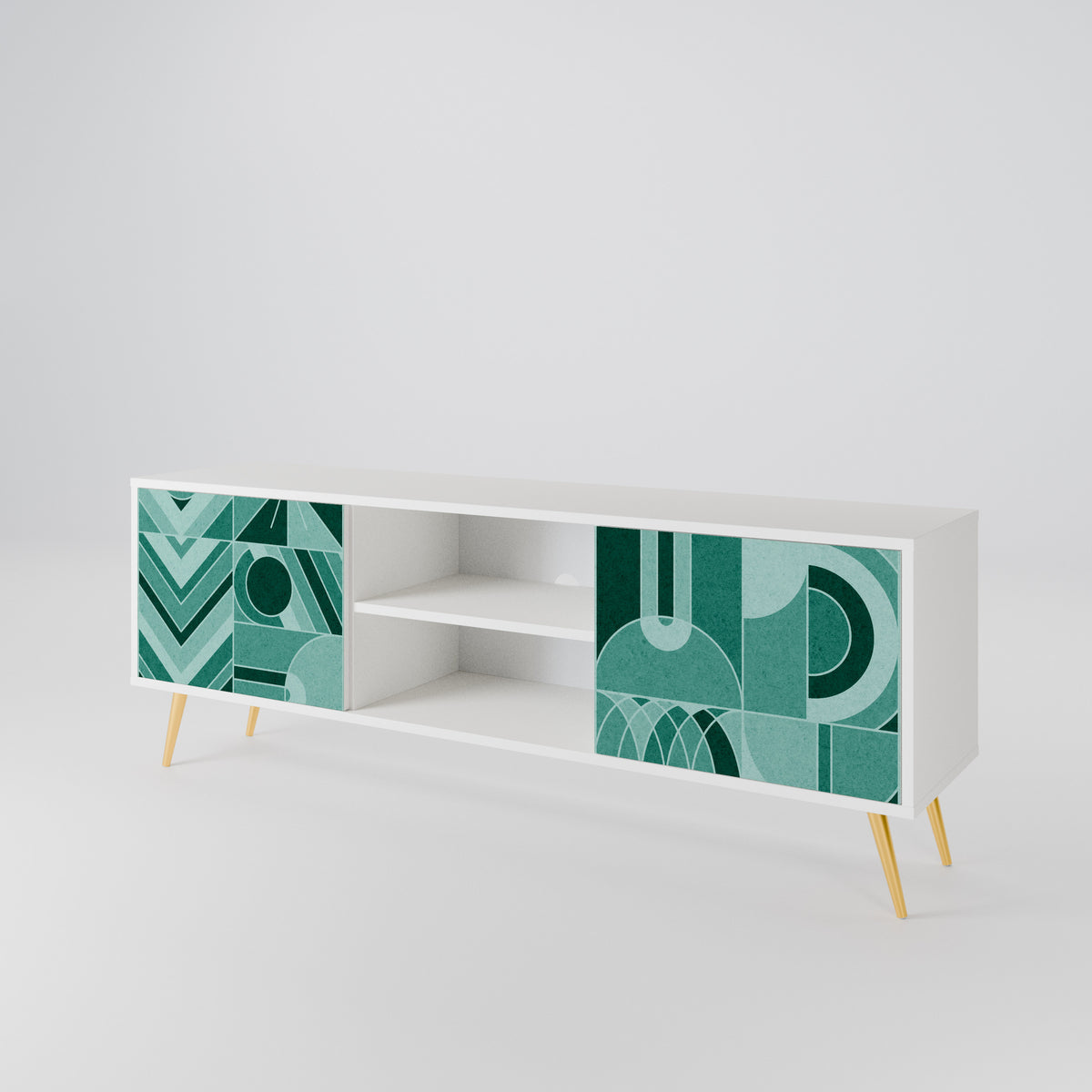 HARMONIC GRID TV-bänk med två dörrar