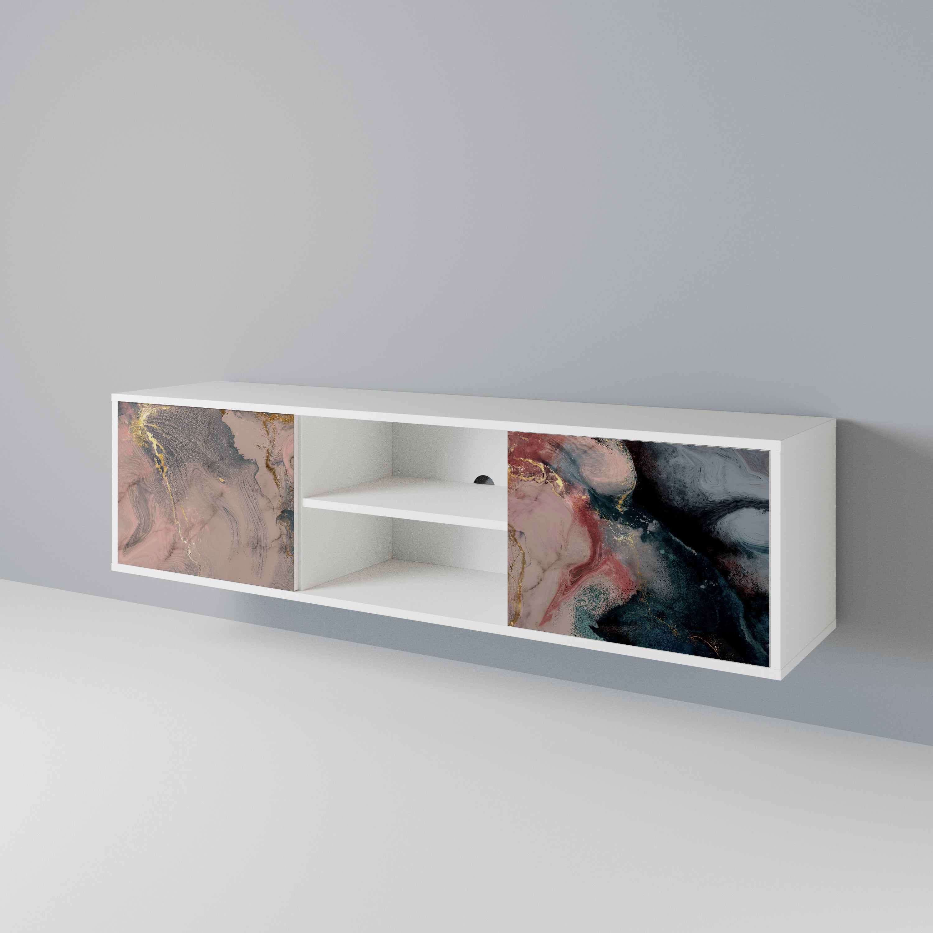 GILDED SWIRLS 2-Door TV Cabinet