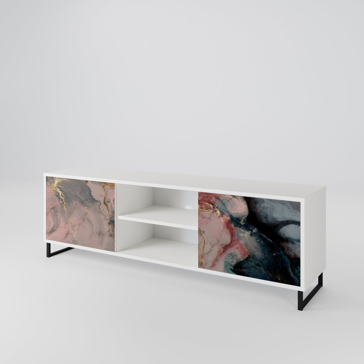 GILDED SWIRLS 2-Door TV Cabinet
