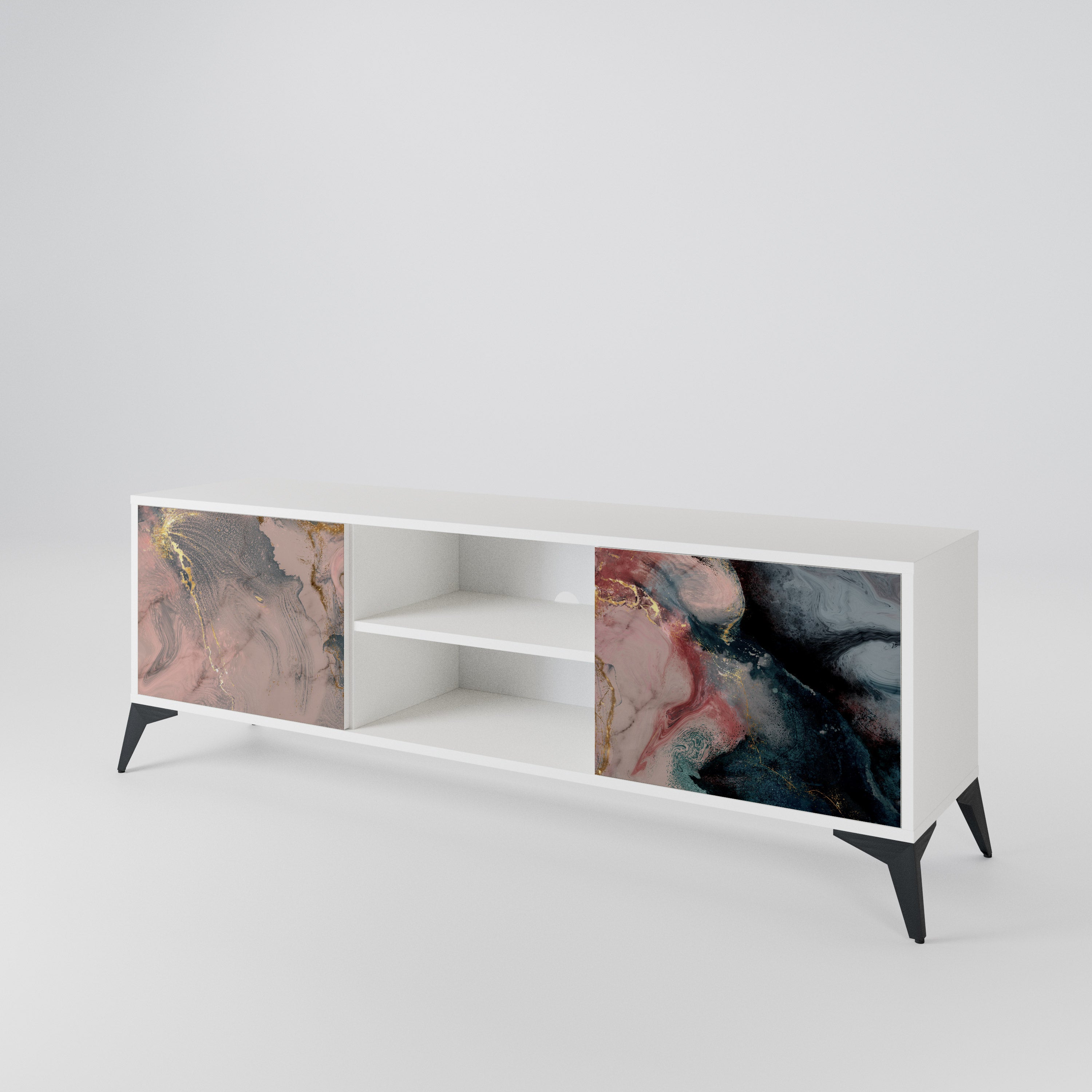 GILDED SWIRLS 2-Door TV Cabinet