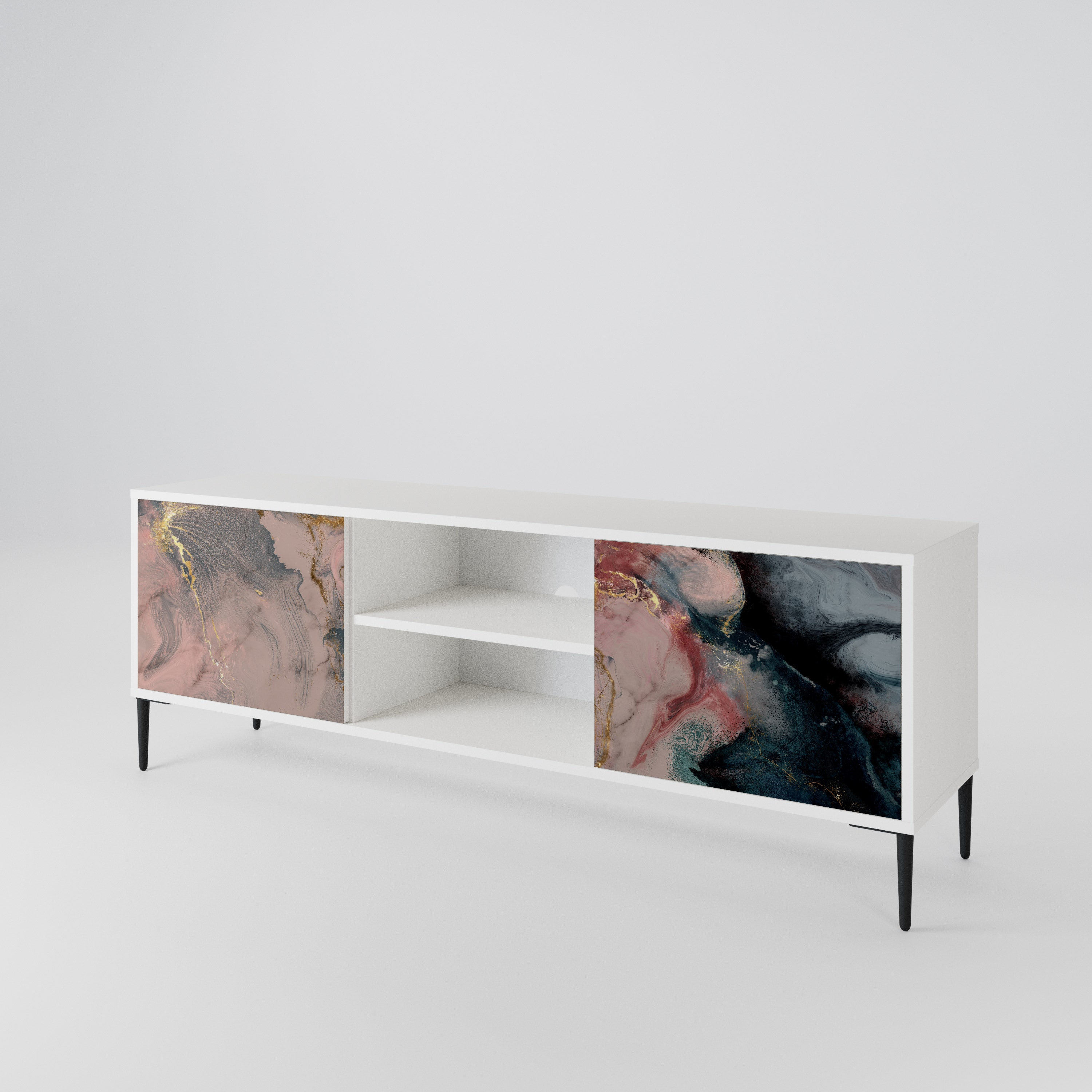 GILDED SWIRLS 2-Door TV Cabinet