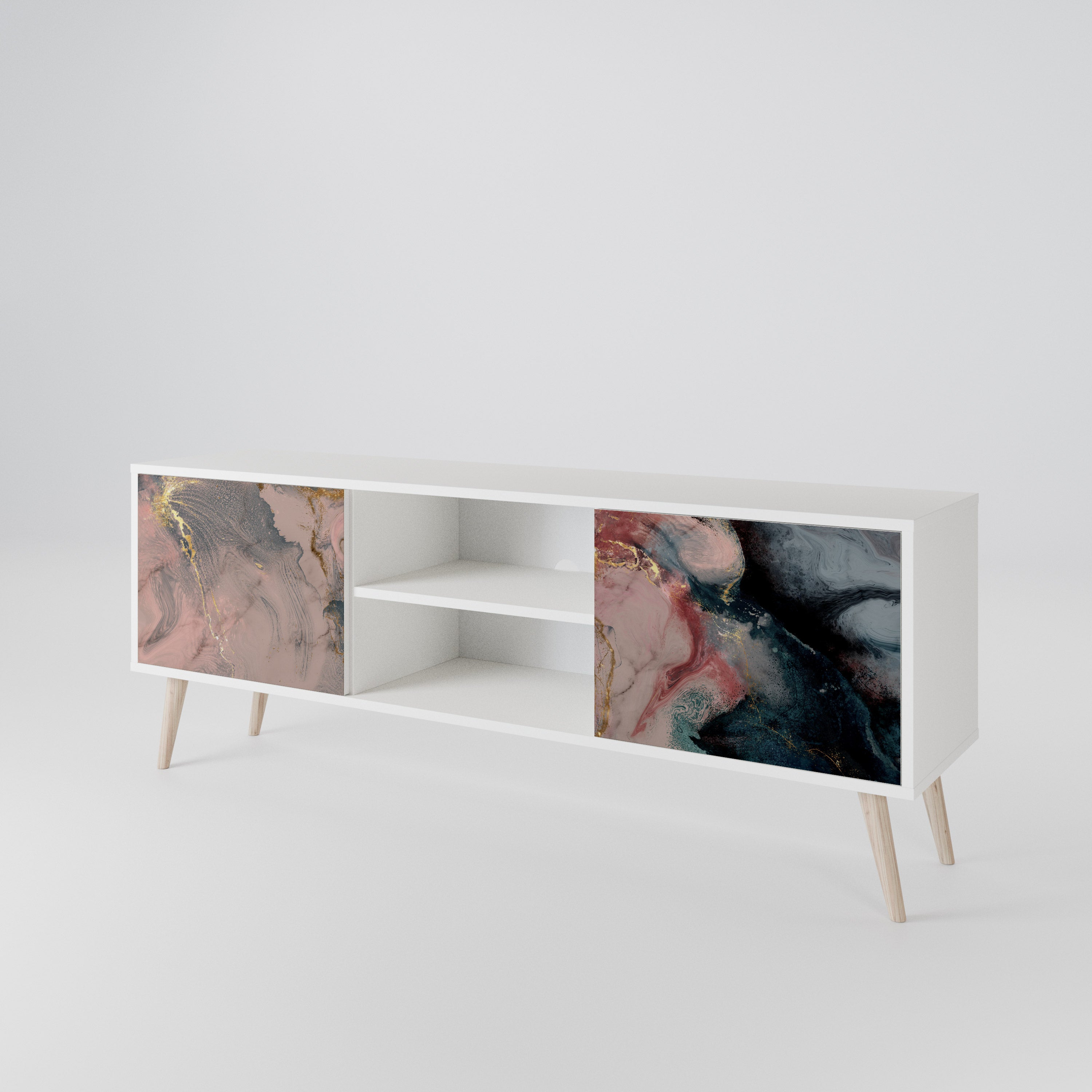 GILDED SWIRLS 2-Door TV Cabinet