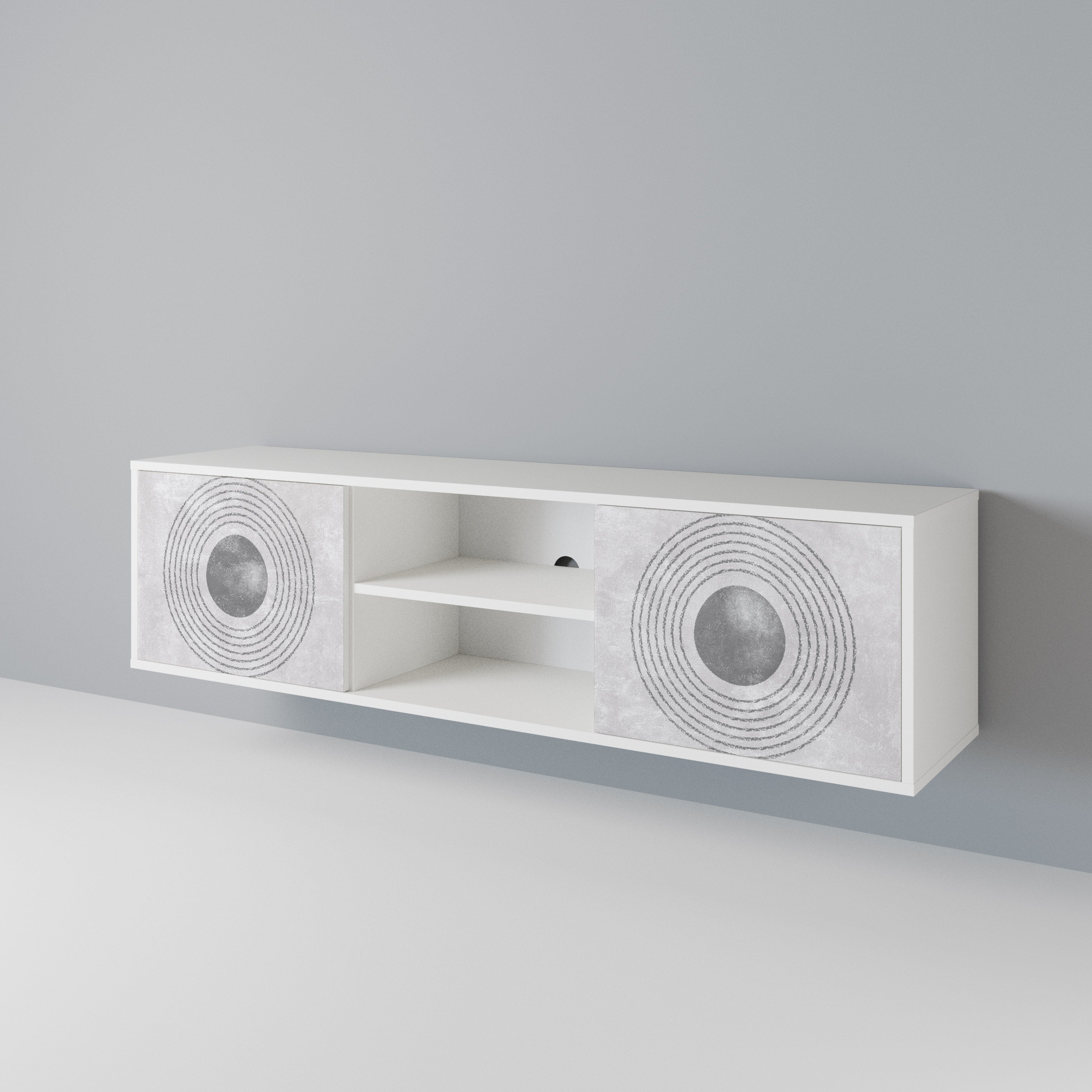 SOLID CIRCLES 2-Door TV Cabinet