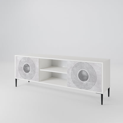 SOLID CIRCLES TV-bänk med två dörrar