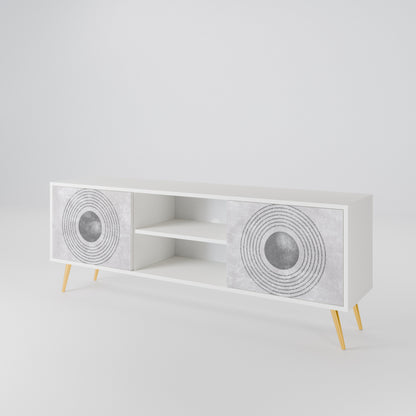 SOLID CIRCLES TV-bänk med två dörrar