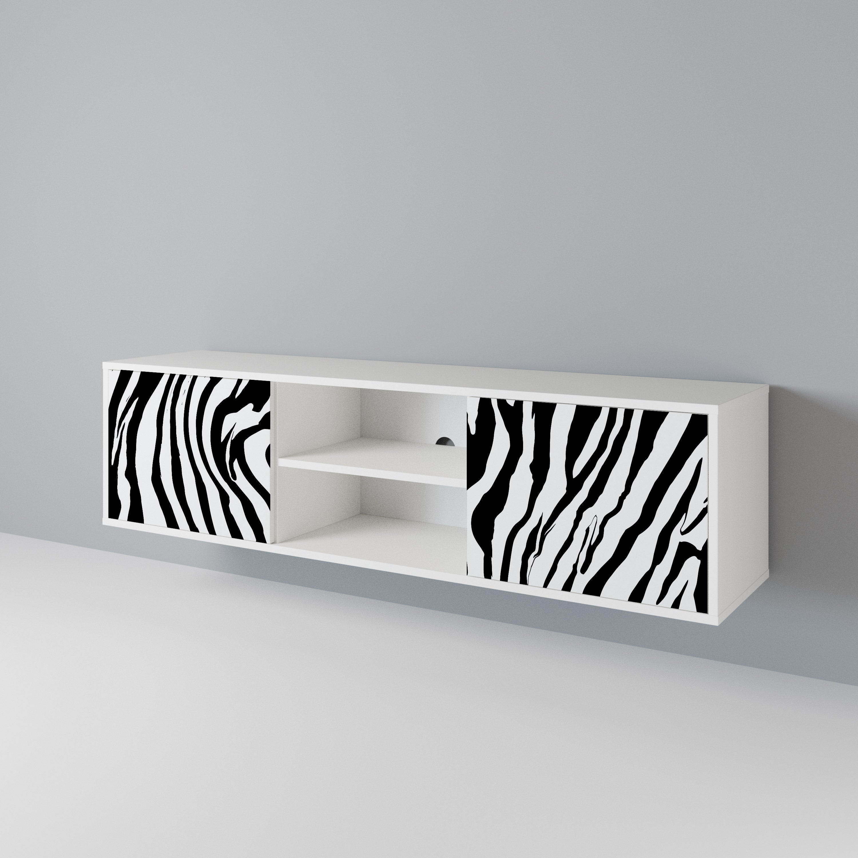 SPLENDID ZEBRA 2-Door TV Cabinet