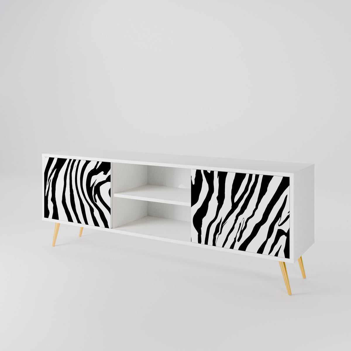 SPLENDID ZEBRA 2-Door TV Cabinet