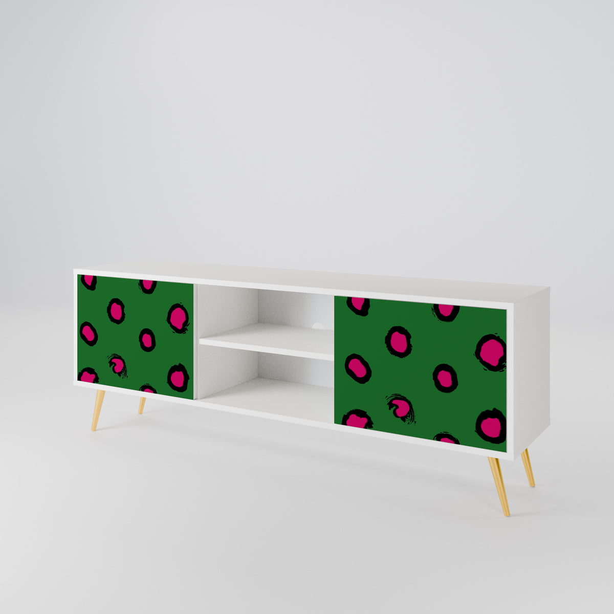 FUNKY SPOTS TV-bänk med två dörrar