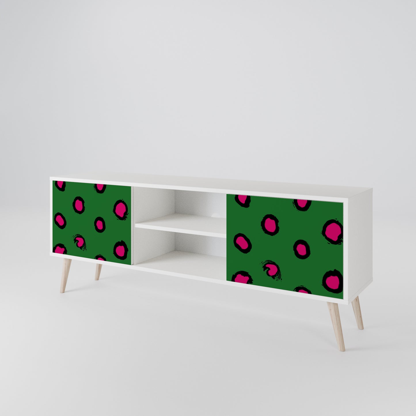 FUNKY SPOTS TV-bänk med två dörrar