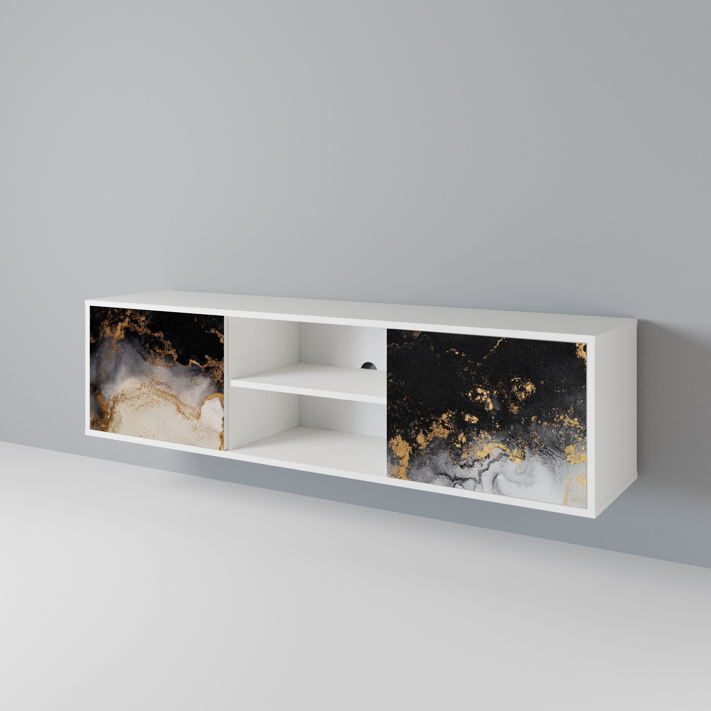 MARBLE OF TOMMORROW 2-Door TV Cabinet
