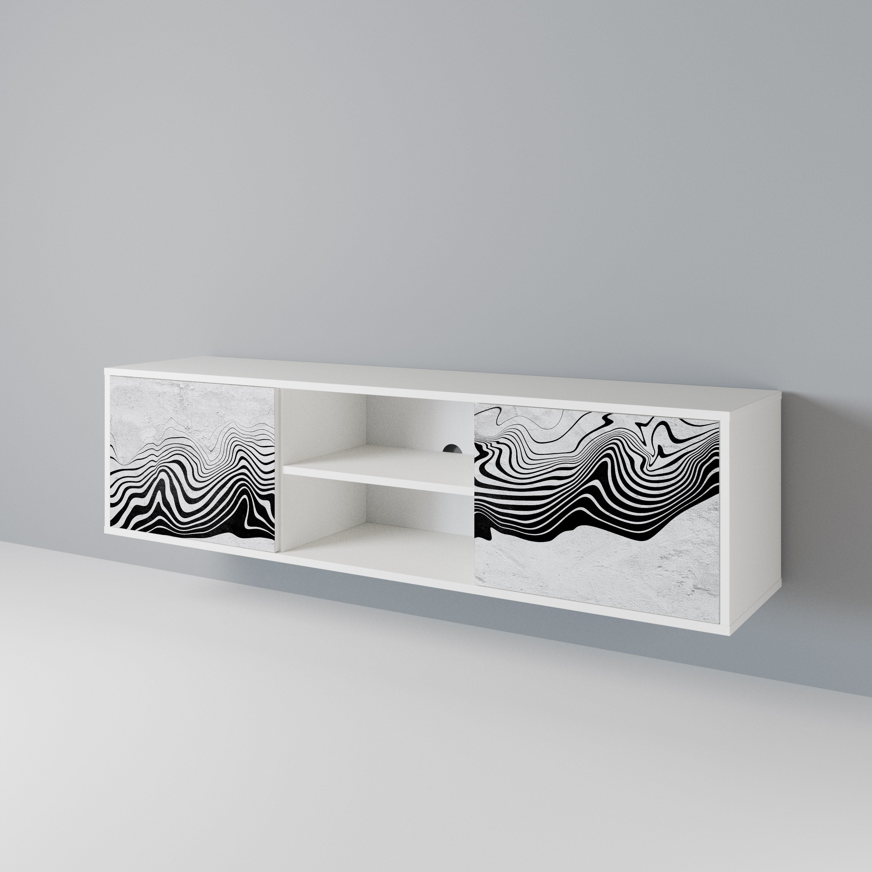 MONOCHROME MIRAGE 2-Door TV Cabinet