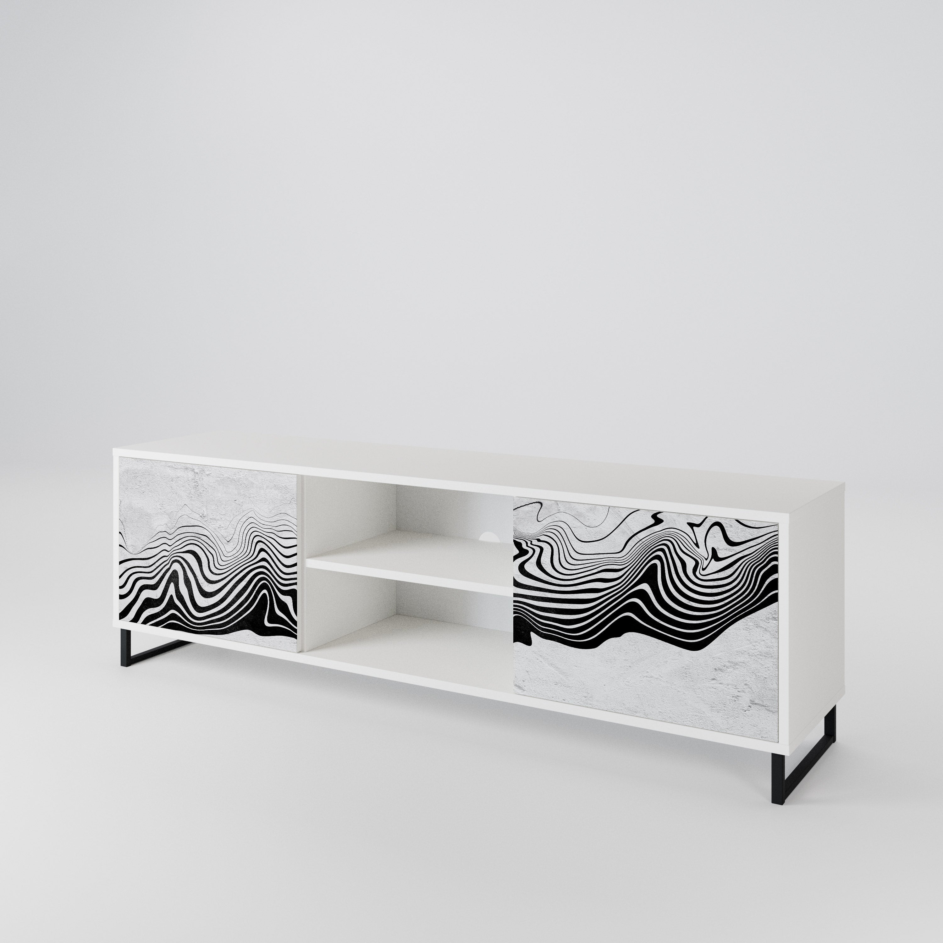 MONOCHROME MIRAGE 2-Door TV Cabinet