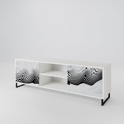 MONOCHROME MIRAGE TV-bänk med två dörrar