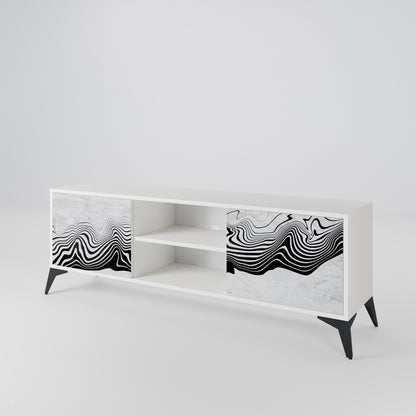 MONOCHROME MIRAGE TV-bänk med två dörrar