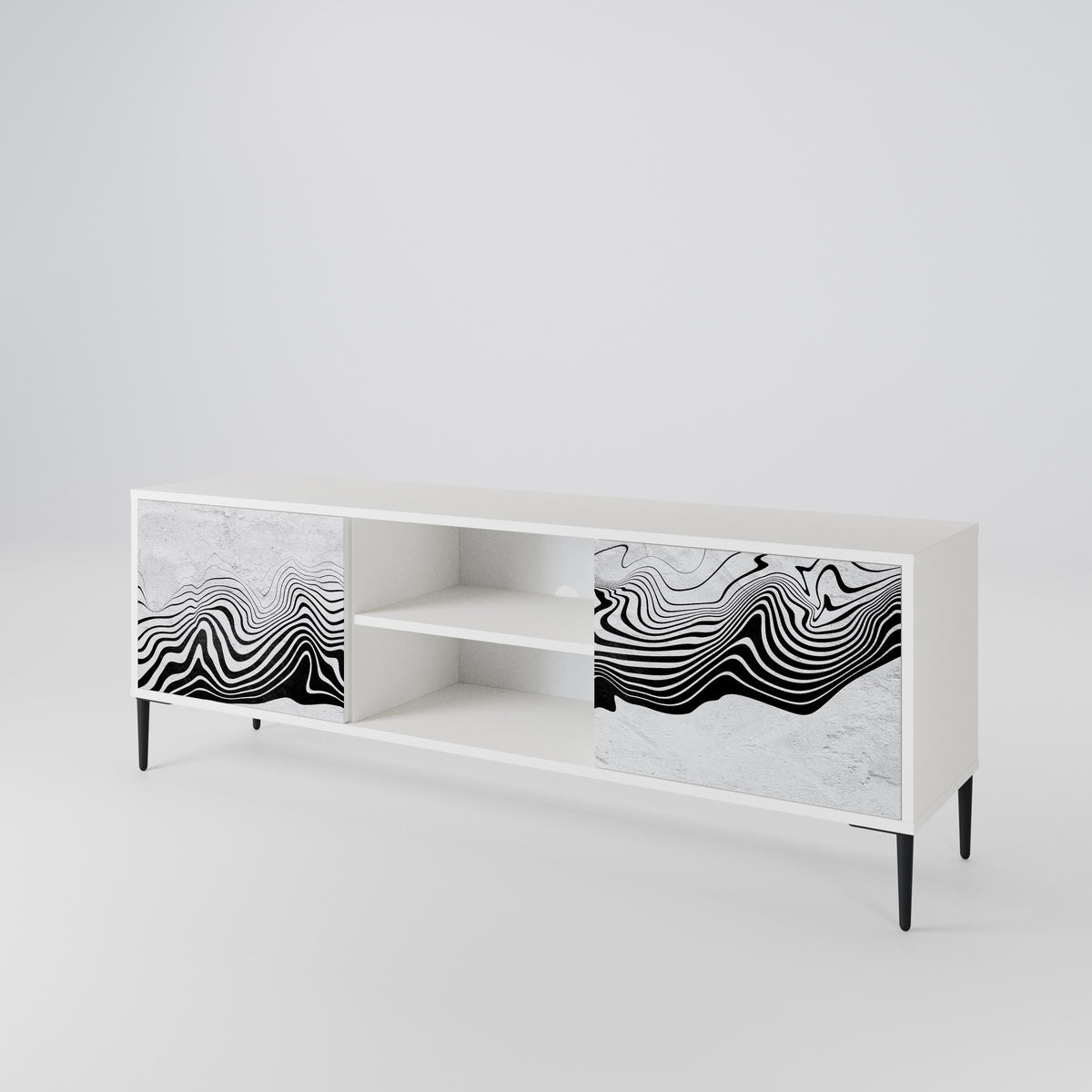 MONOCHROME MIRAGE 2-Door TV Cabinet
