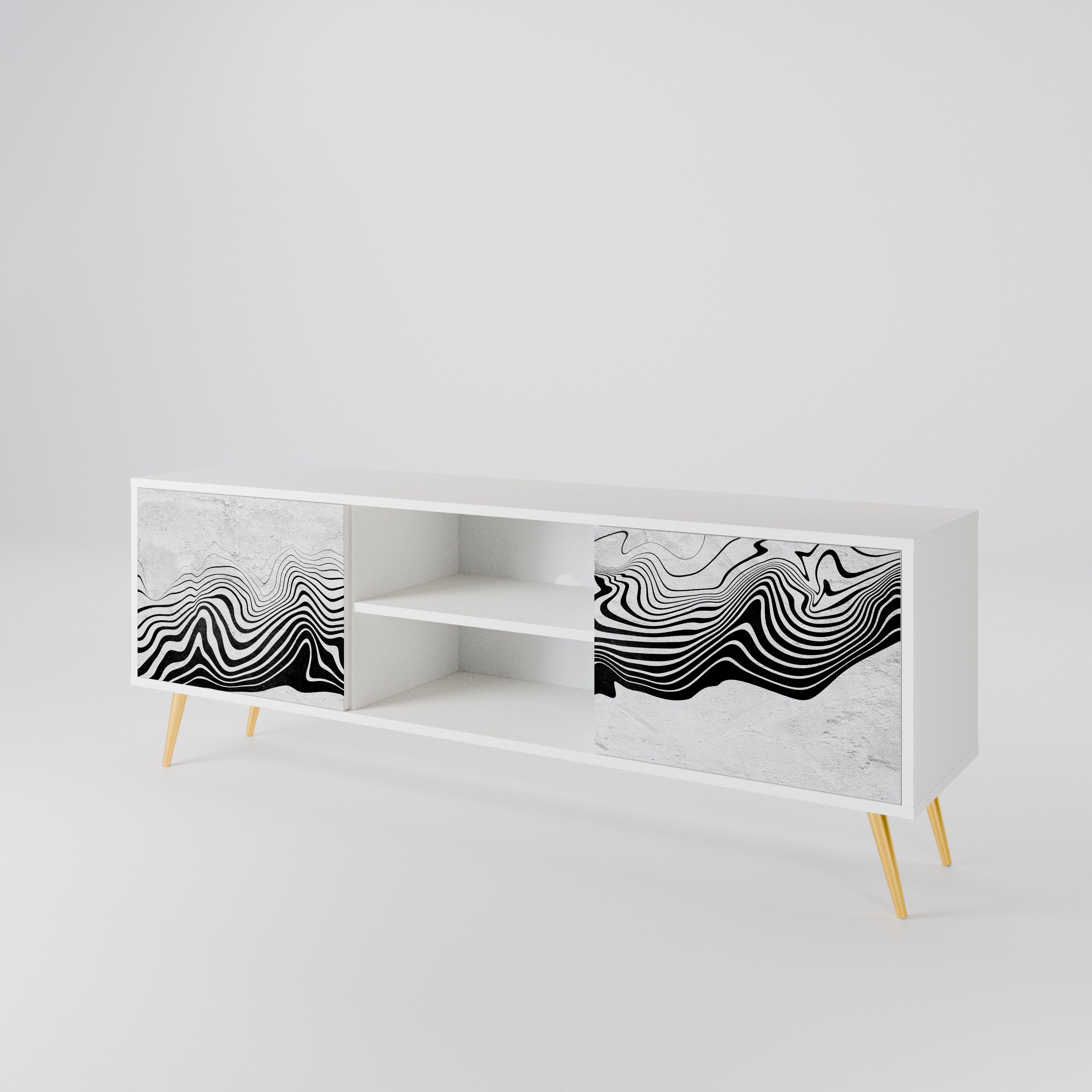MONOCHROME MIRAGE 2-Door TV Cabinet