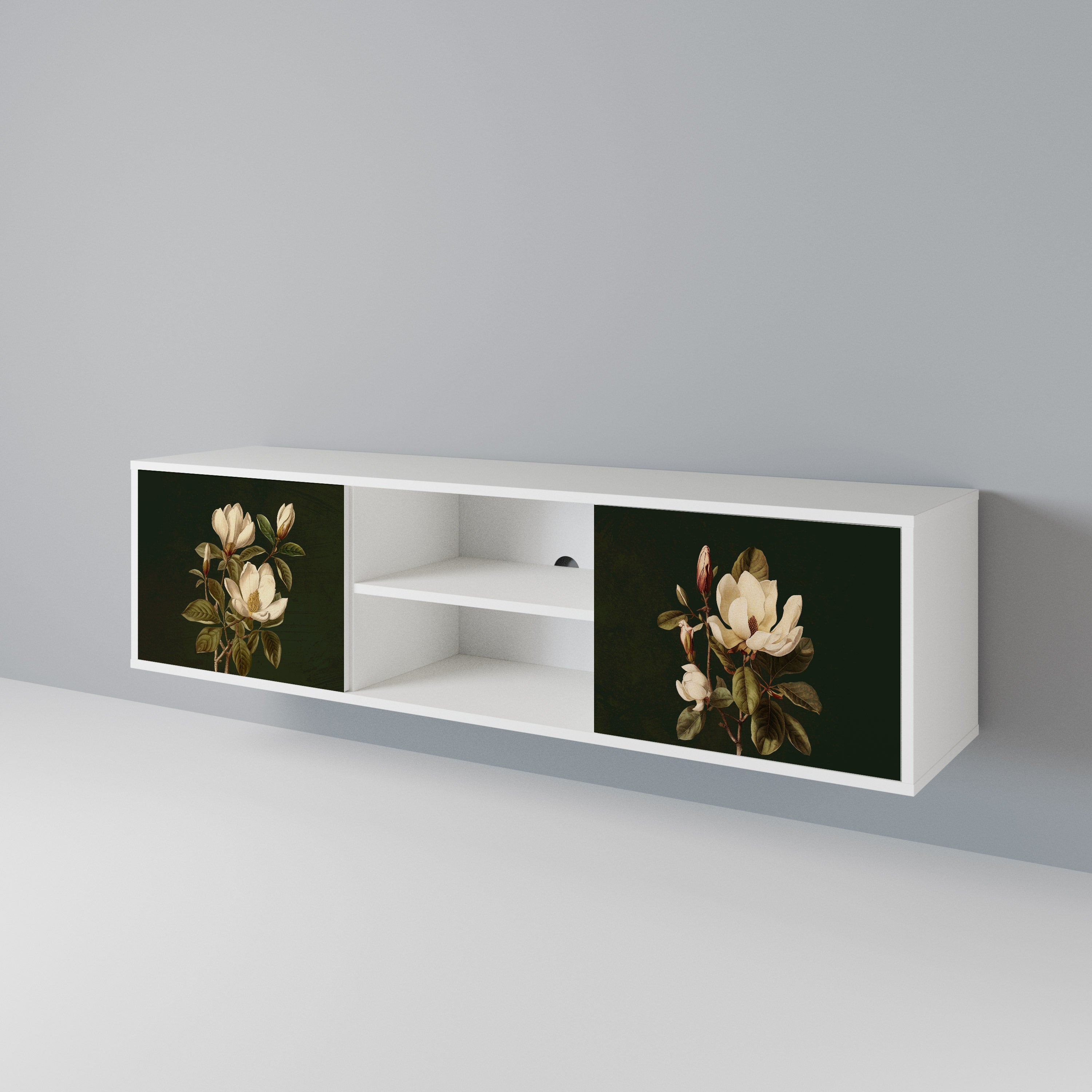 FLORAL NOIR 2-Door TV Cabinet