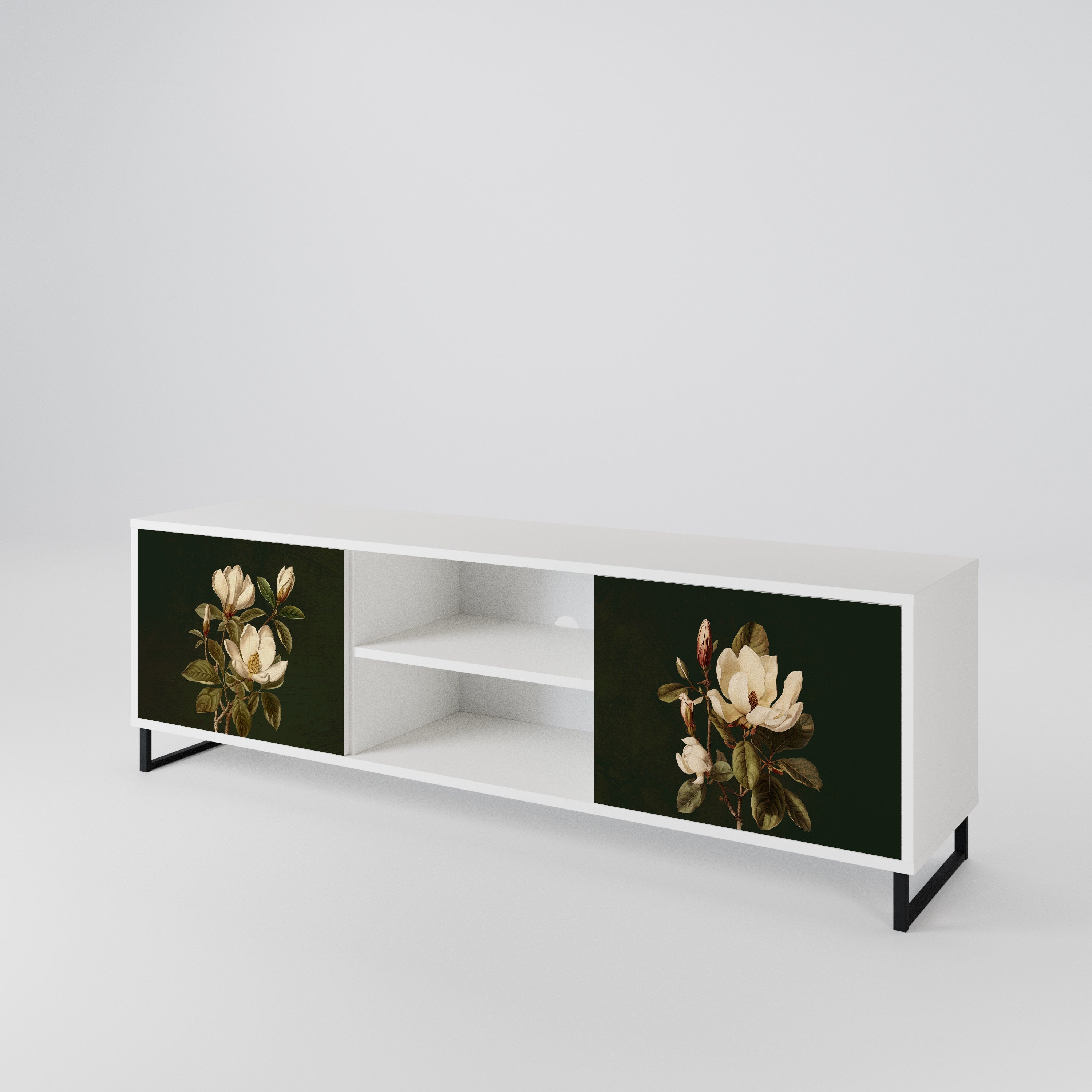 FLORAL NOIR 2-Door TV Cabinet