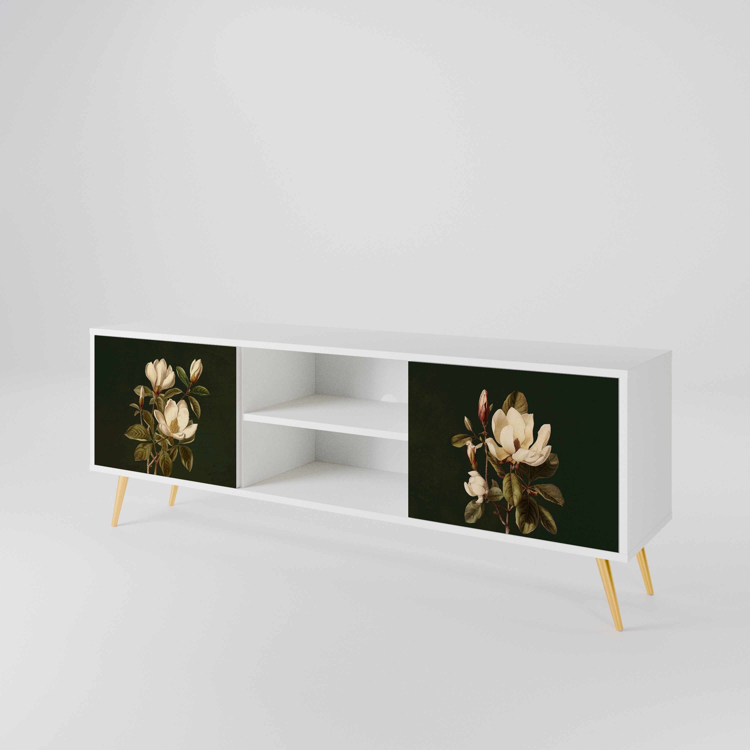 FLORAL NOIR 2-Door TV Cabinet