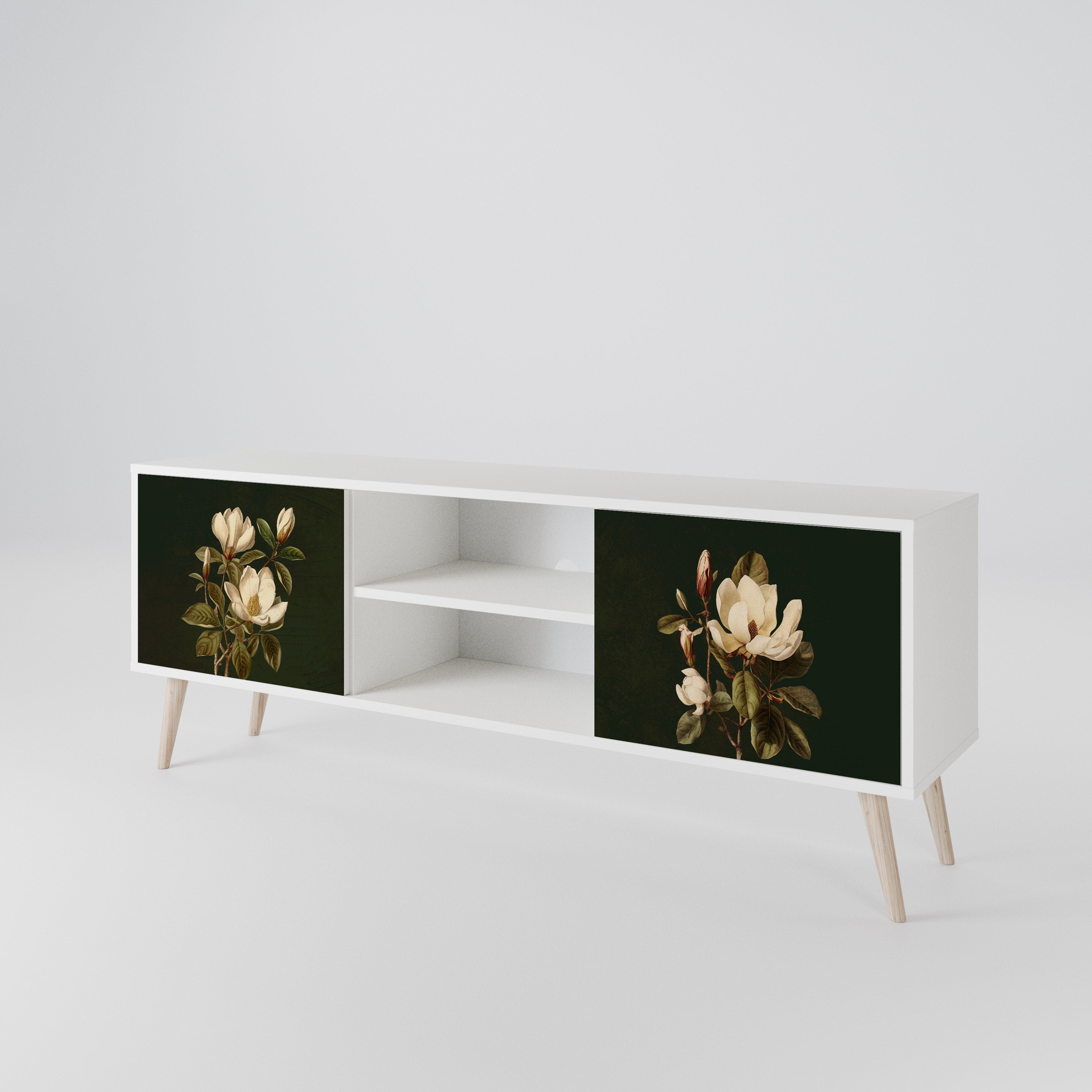 FLORAL NOIR 2-Door TV Cabinet