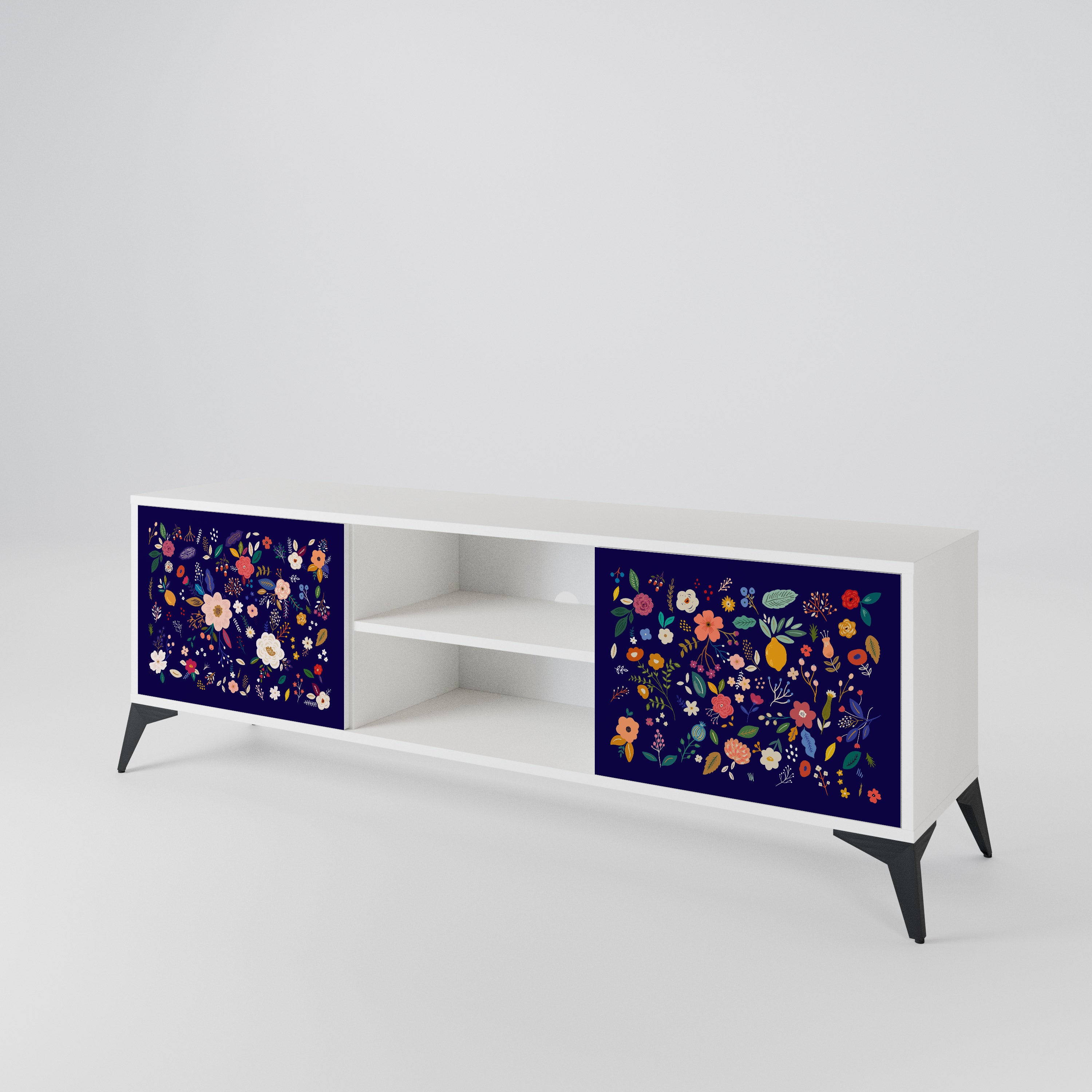 FLORAL COMBINATION TV-bänk med två dörrar