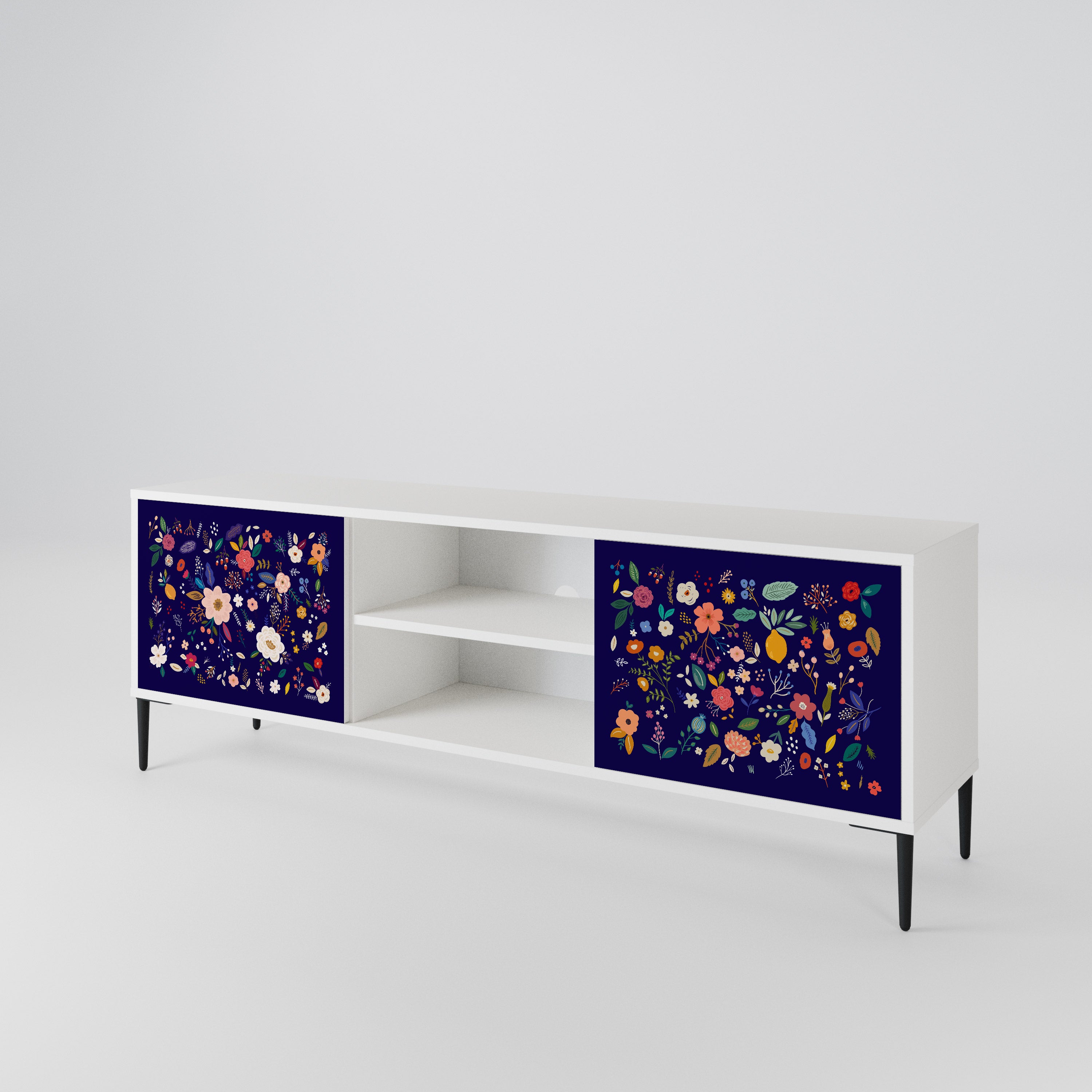 FLORAL COMBINATION TV-bänk med två dörrar