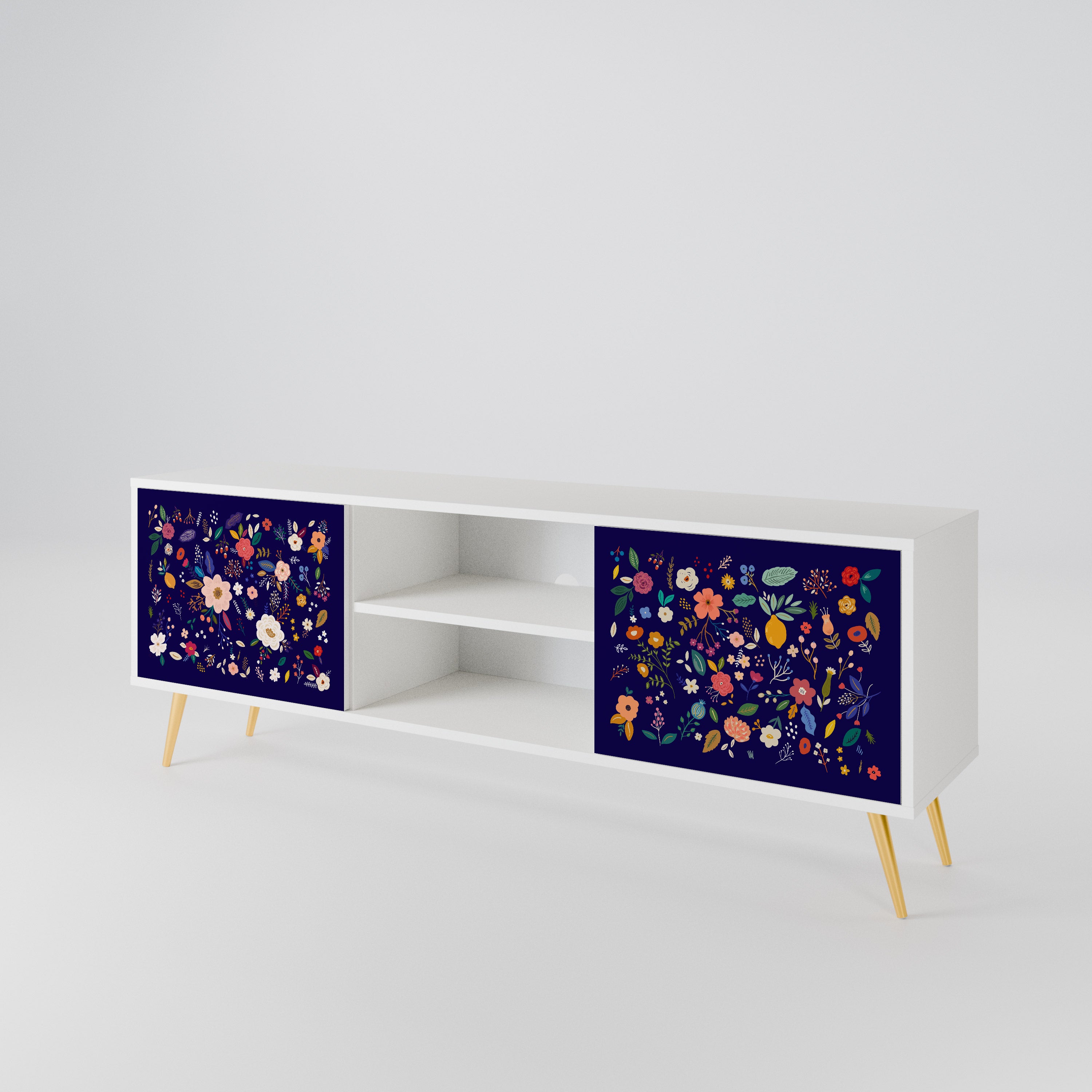 FLORAL COMBINATION TV-bänk med två dörrar