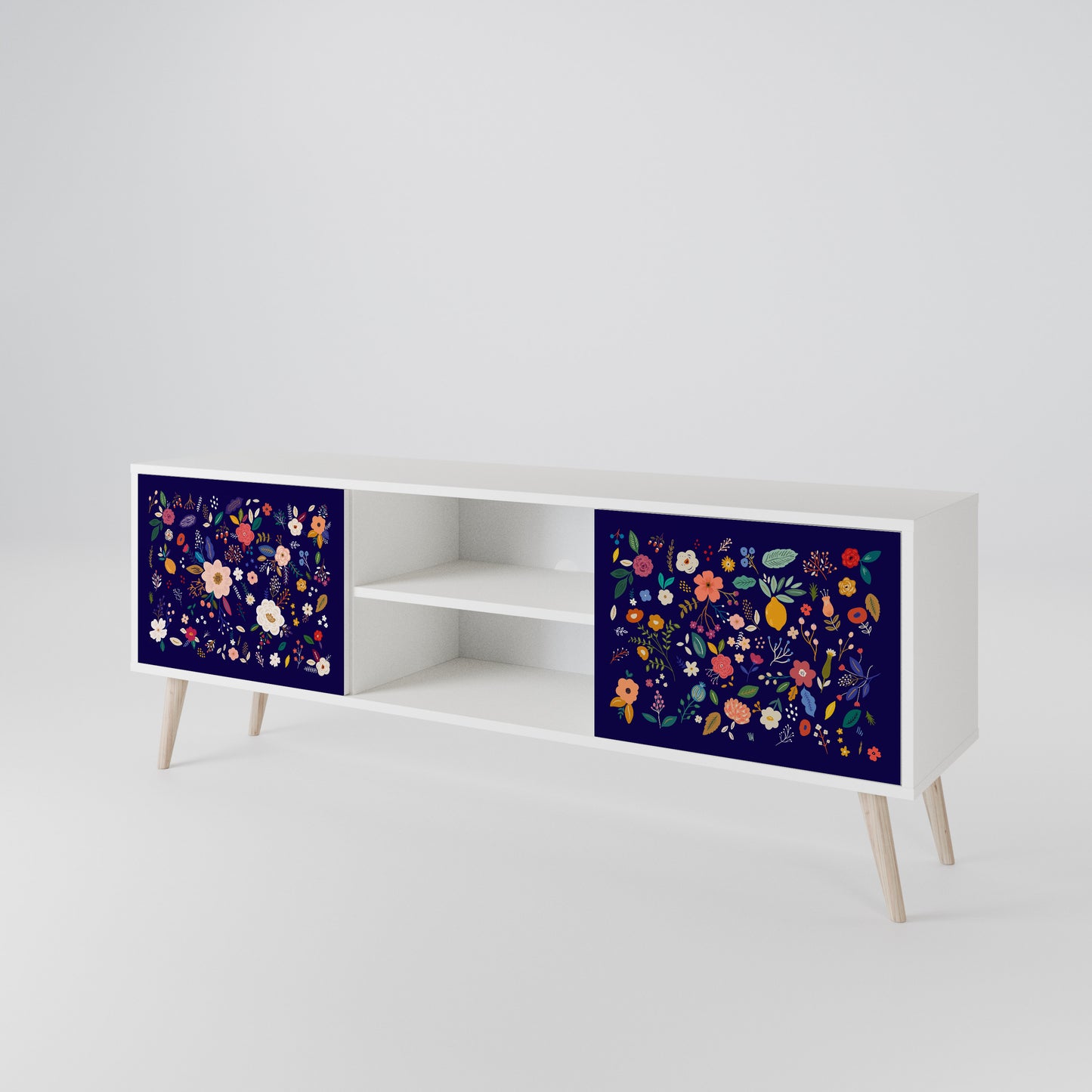 FLORAL COMBINATION TV-bänk med två dörrar