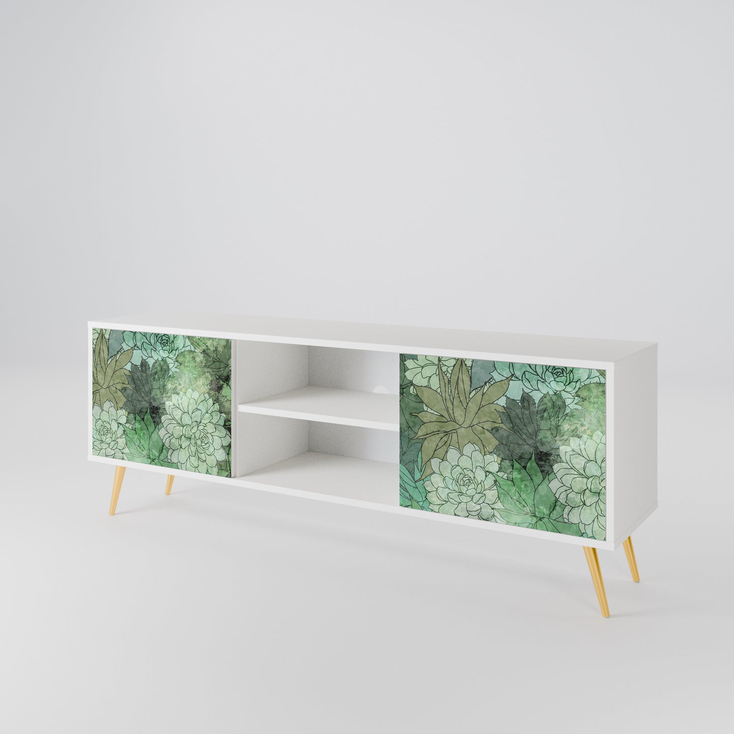 SUCCULENT CLUSTER 2-Door TV Cabinet
