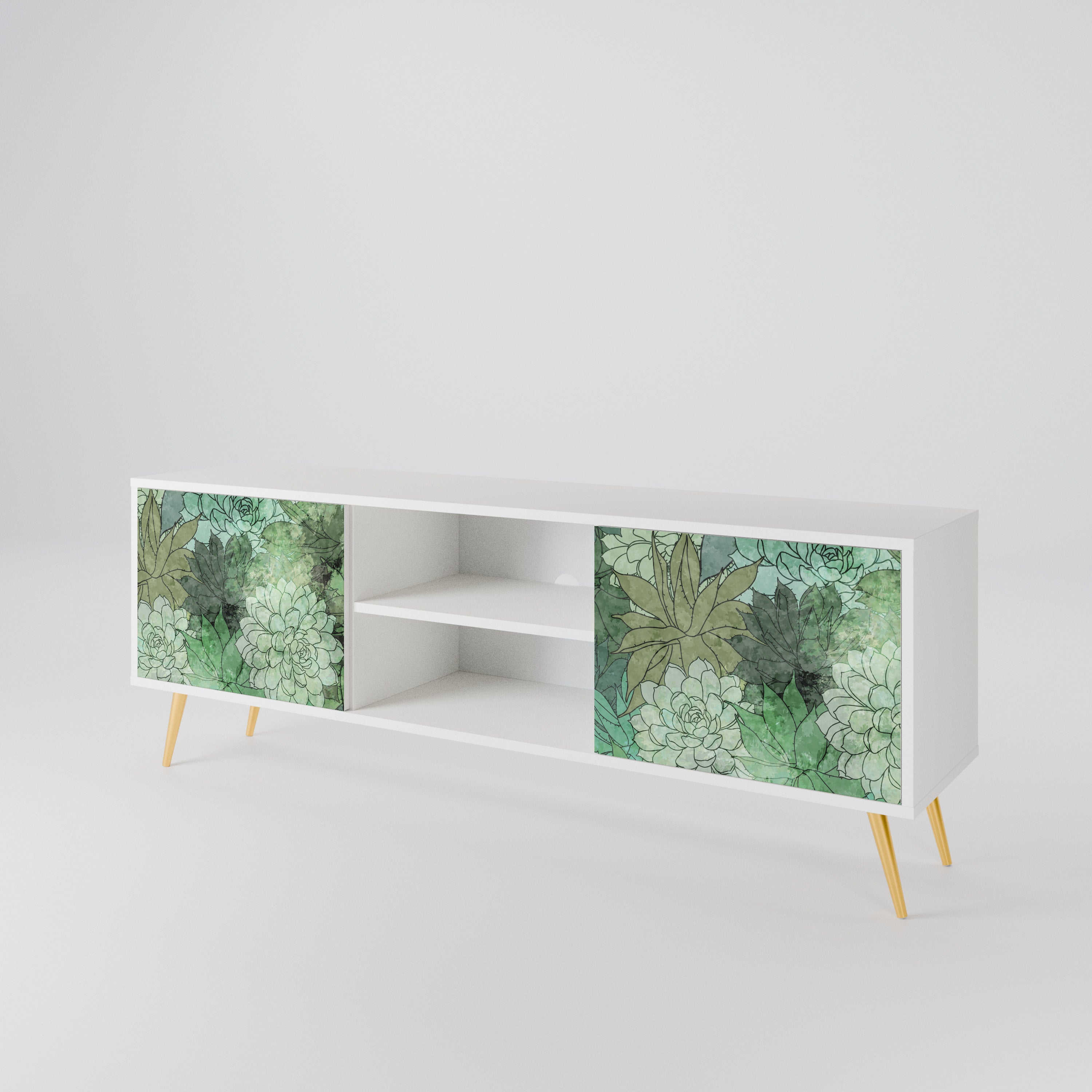 SUCCULENT CLUSTER TV-bänk med två dörrar