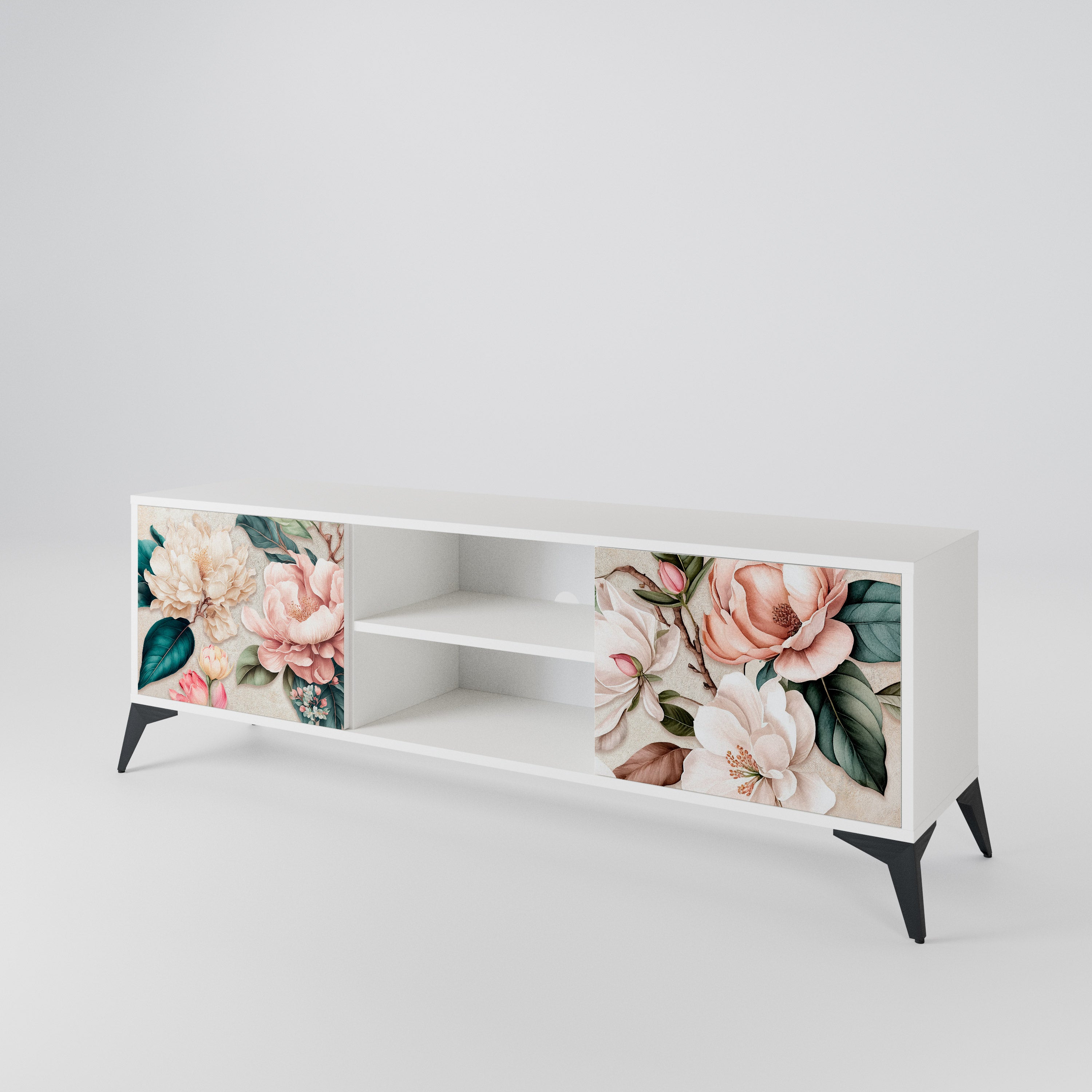 FLORAL GRACE TV-bänk med två dörrar