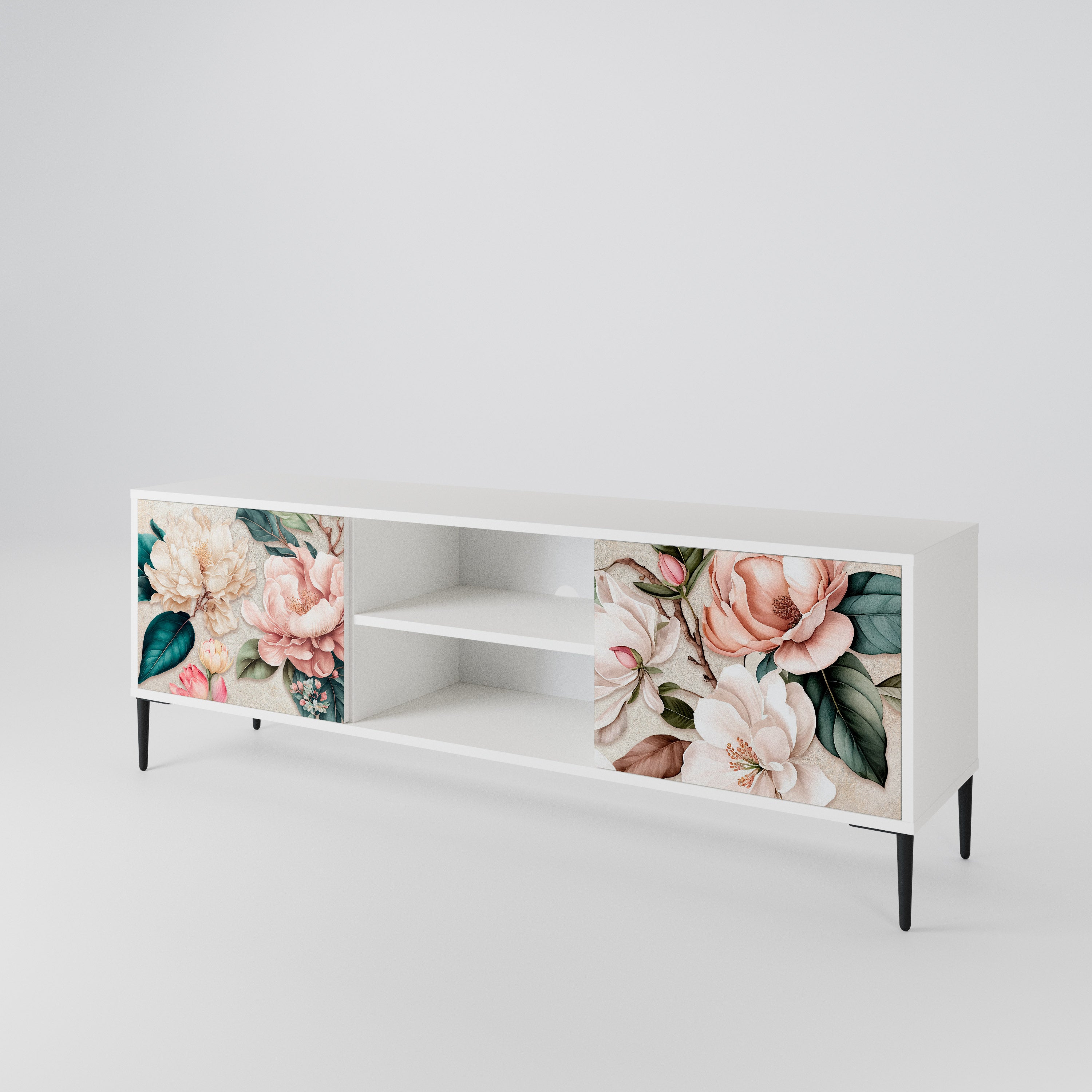 FLORAL GRACE TV-bänk med två dörrar