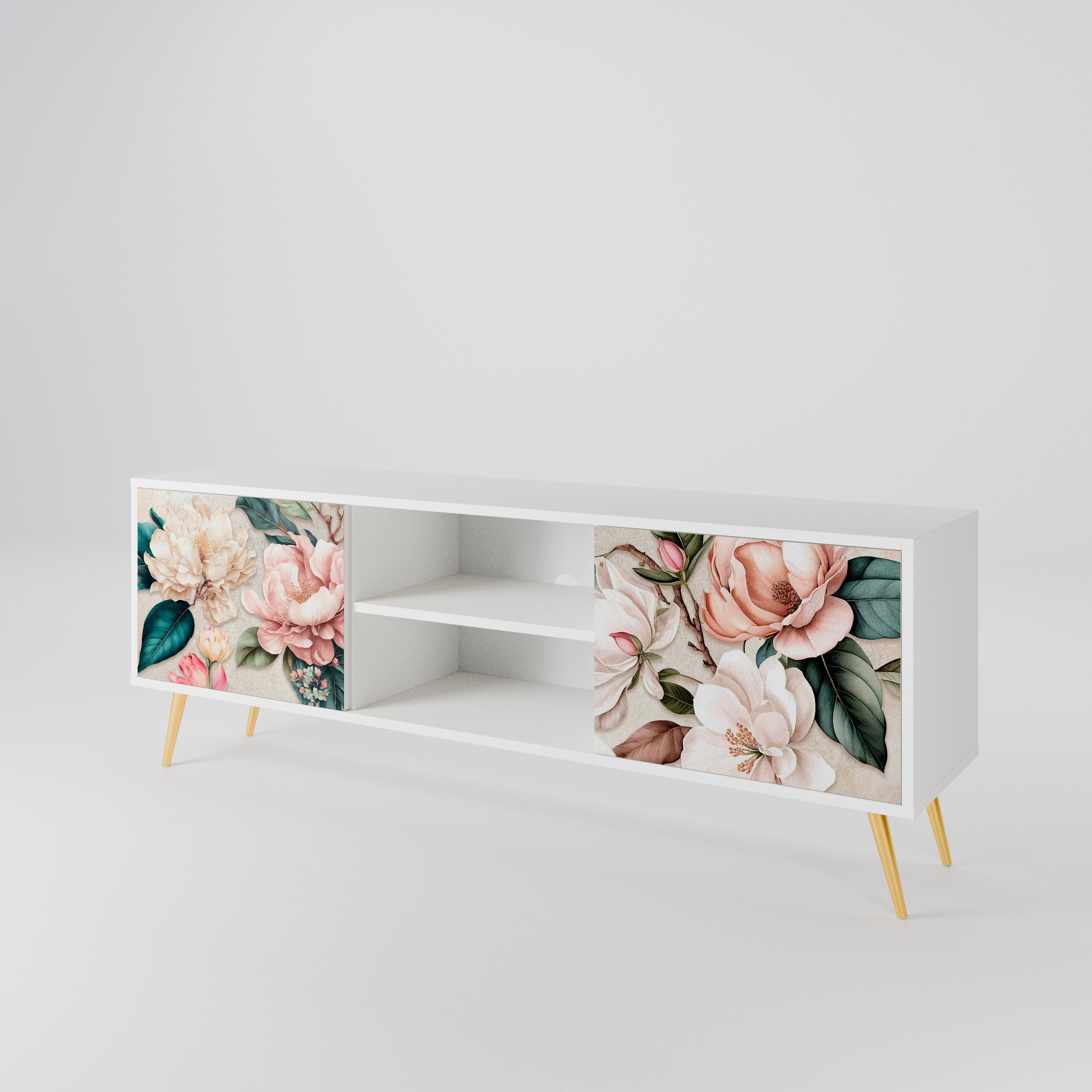 FLORAL GRACE TV-bänk med två dörrar