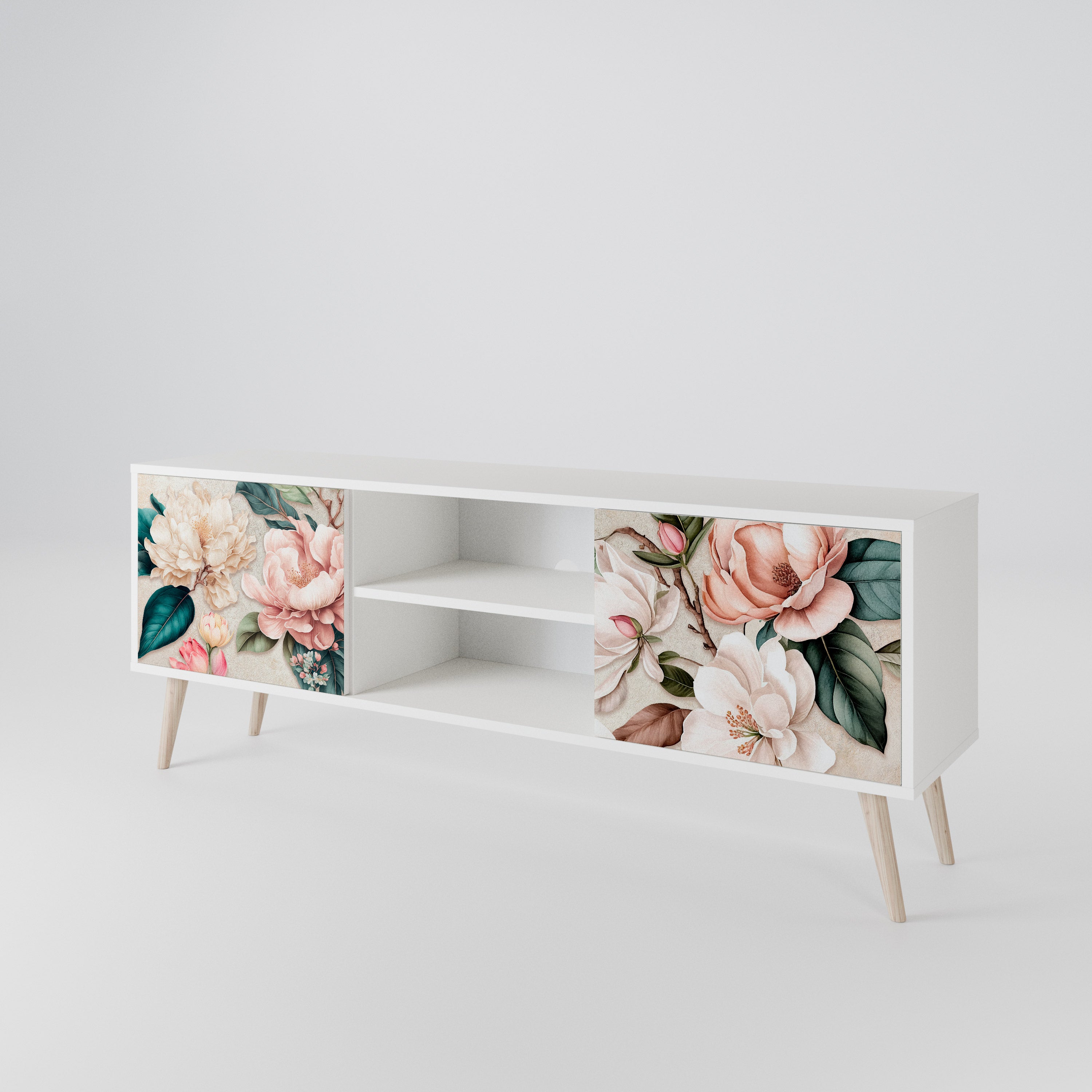 FLORAL GRACE TV-bänk med två dörrar