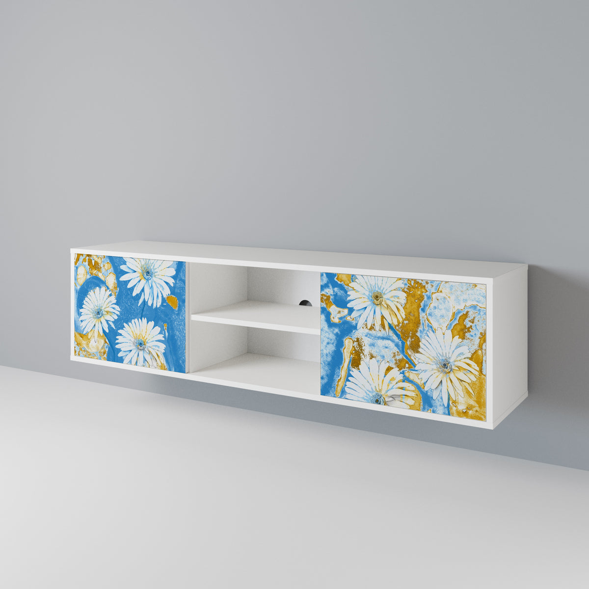 DAISY LUXE TV-bänk med två dörrar